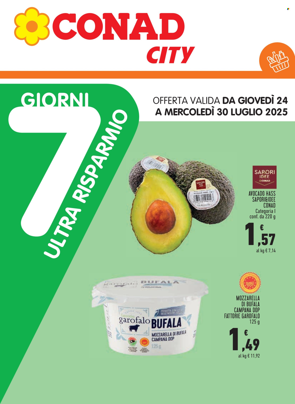 Leták Conad - 24.7.2025 - 30.7.2025. Strana 1