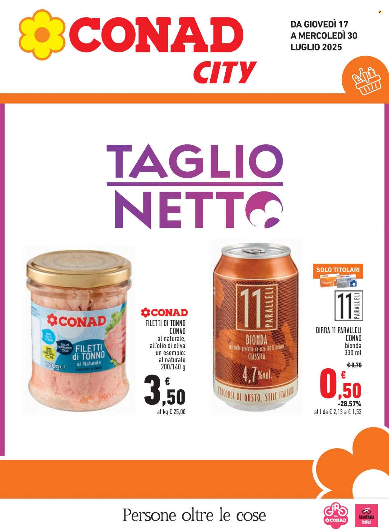 Volantino Conad - 17/7/2025 - 30/7/2025. Pagina 1