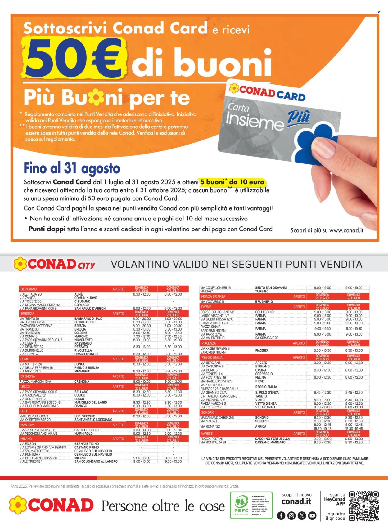 Leták Conad - 16.7.2025 - 29.7.2025. Strana 16