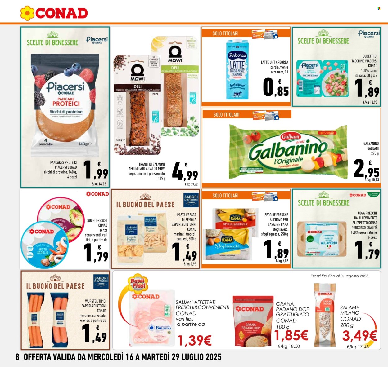Leták Conad - 16.7.2025 - 29.7.2025. Strana 8