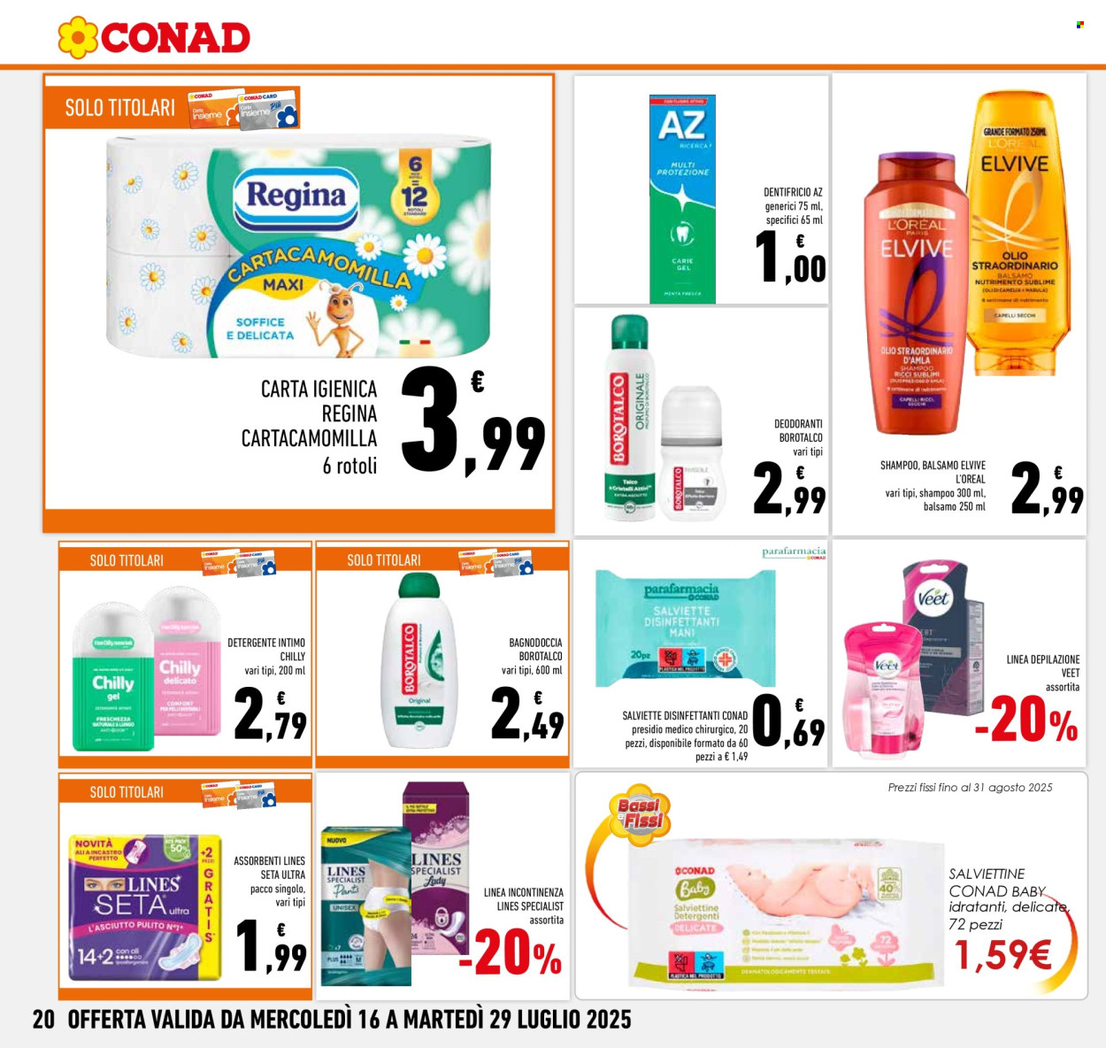 Leták Conad - 16.7.2025 - 29.7.2025. Strana 20