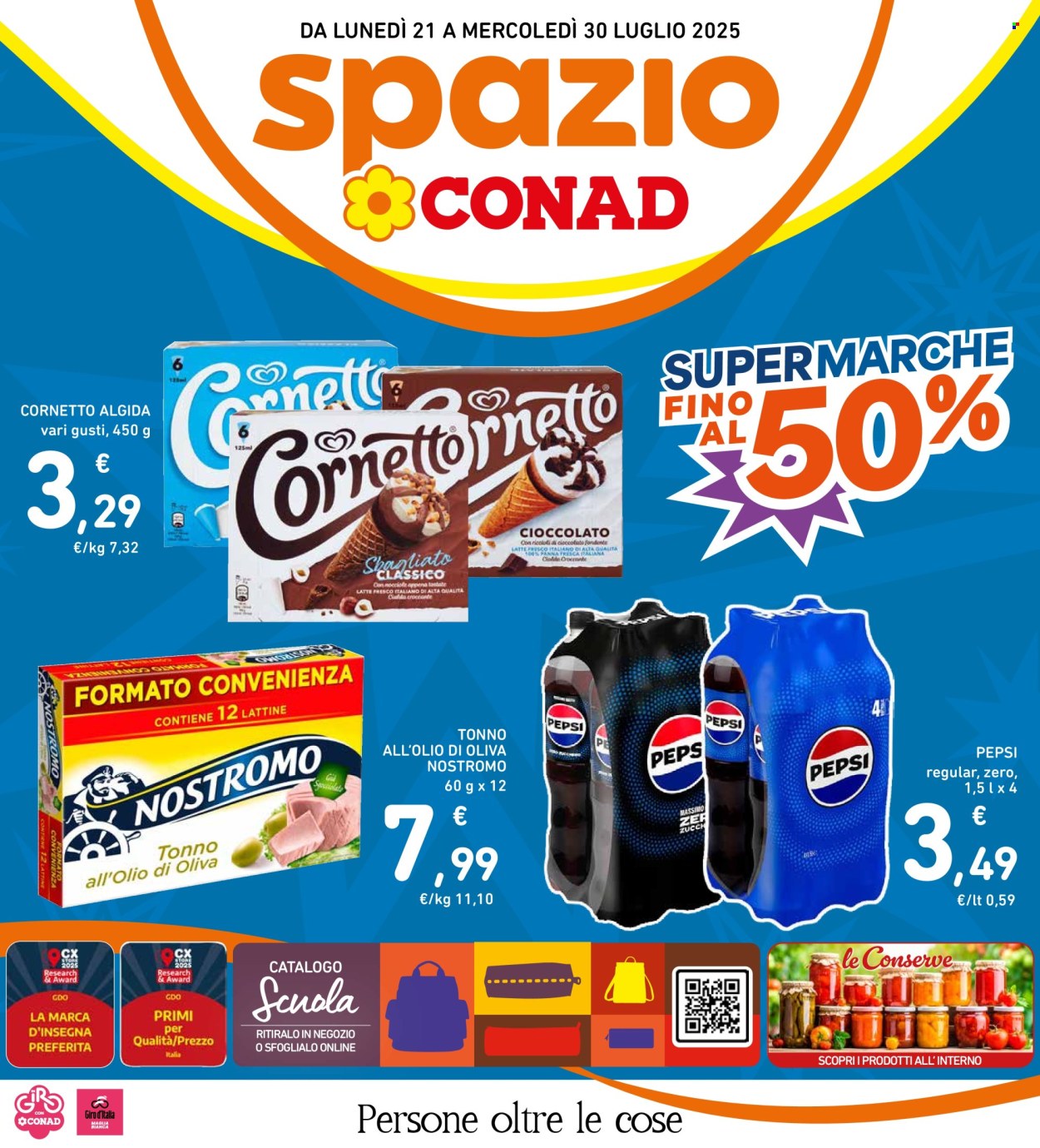 Volantino Spazio Conad - 21/7/2025 - 30/7/2025. Pagina 1