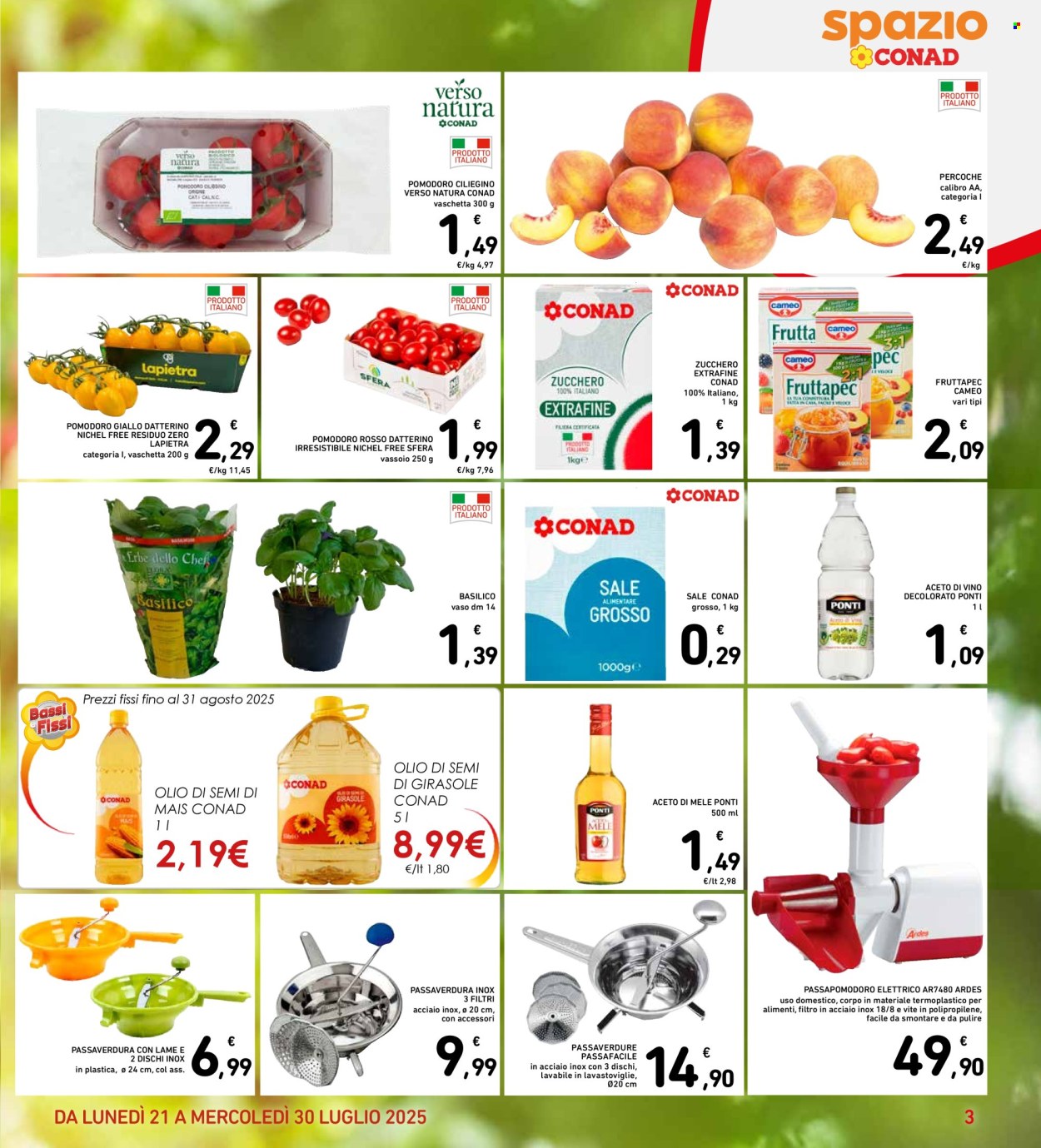 Volantino Spazio Conad - 21/7/2025 - 30/7/2025. Pagina 3