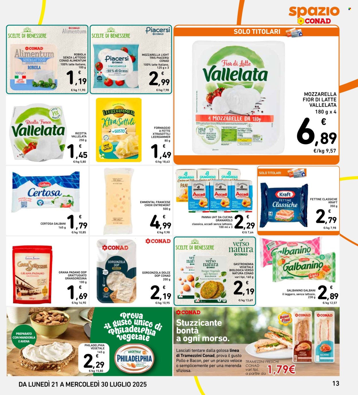 Volantino Spazio Conad - 21/7/2025 - 30/7/2025. Pagina 13