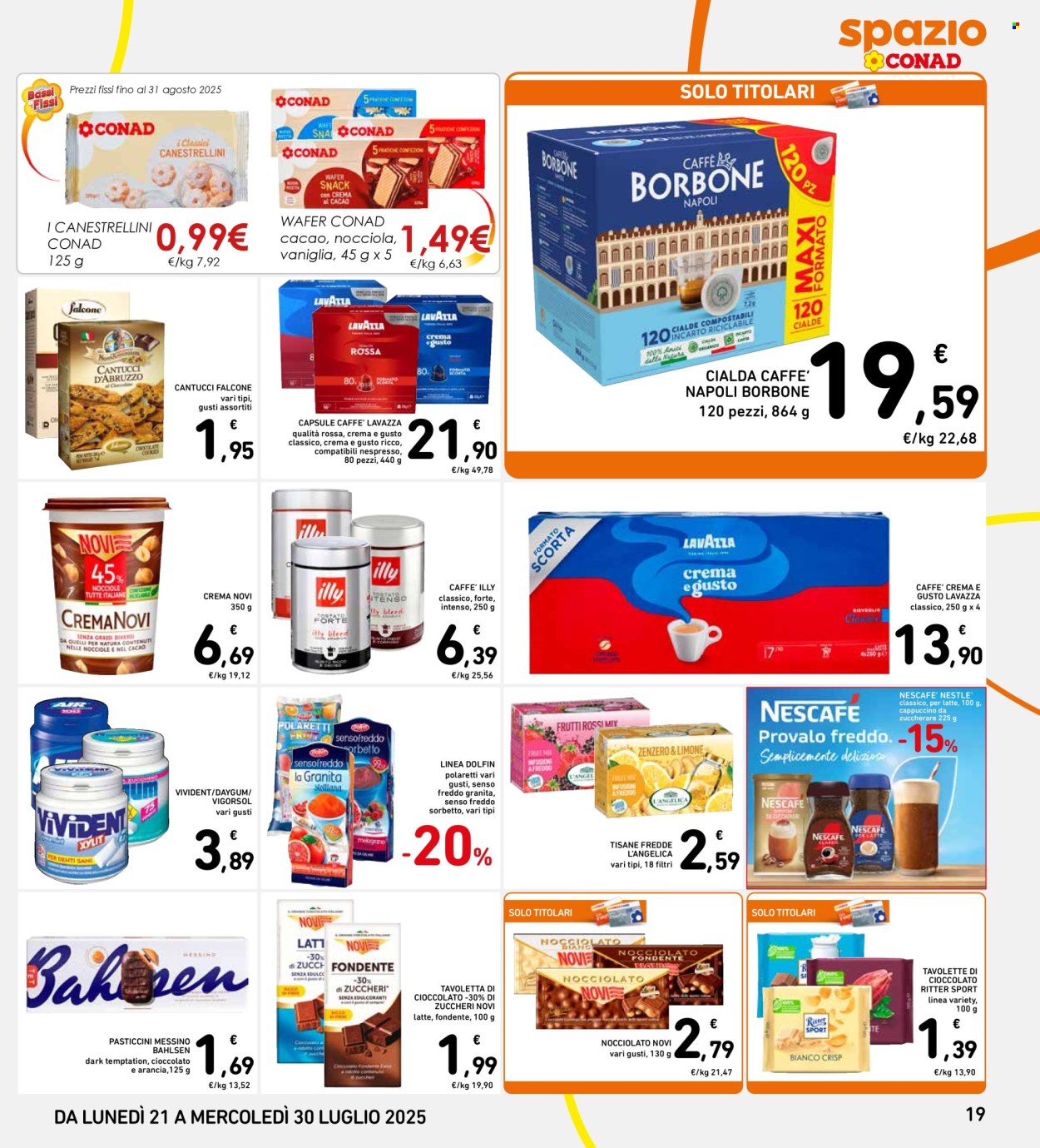 Volantino Spazio Conad - 21/7/2025 - 30/7/2025. Pagina 19