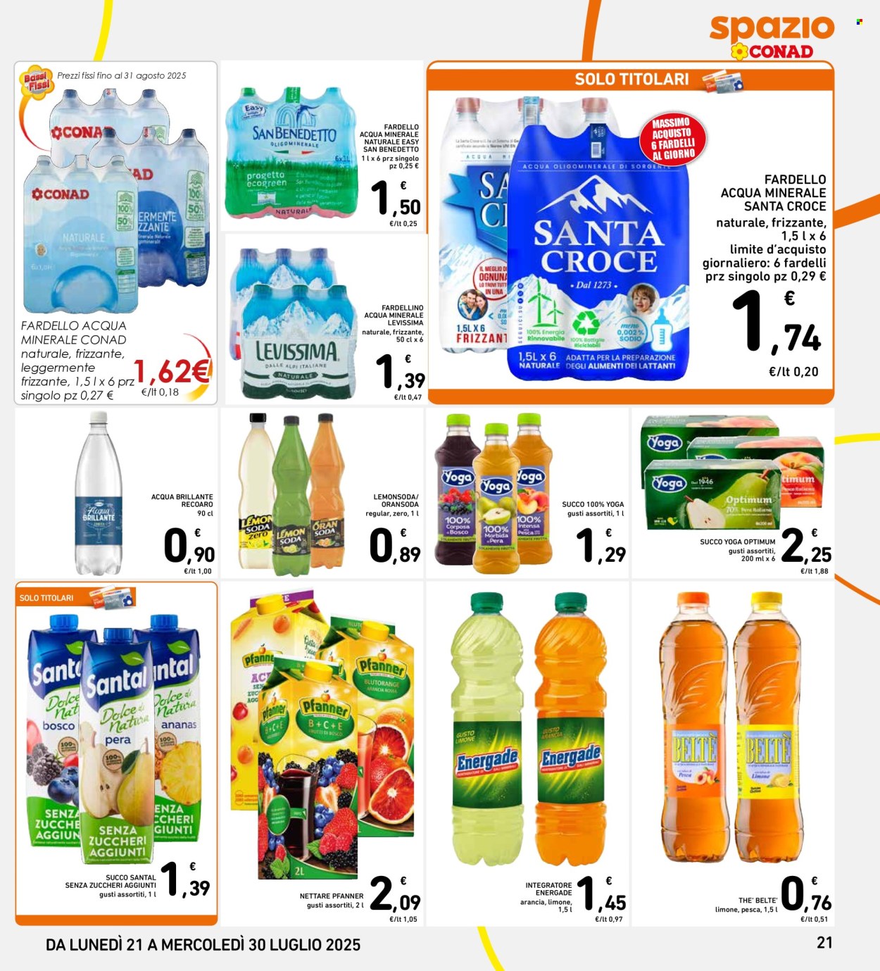 Volantino Spazio Conad - 21/7/2025 - 30/7/2025. Pagina 21