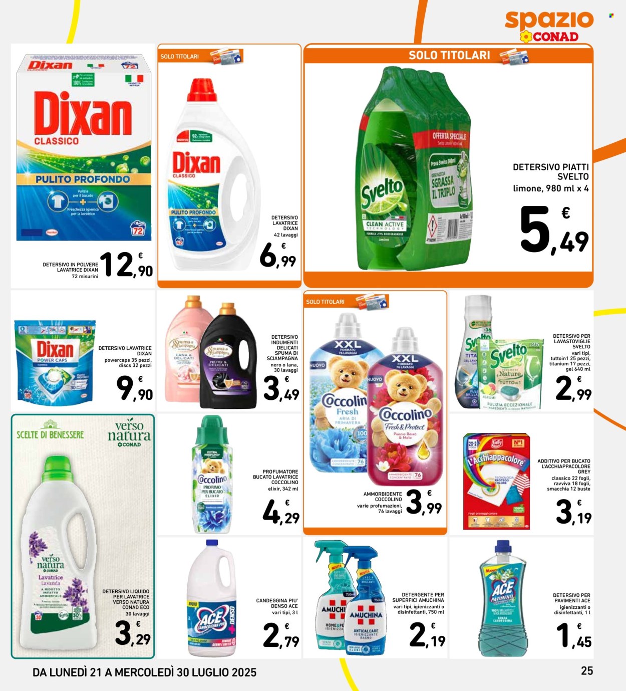 Volantino Spazio Conad - 21/7/2025 - 30/7/2025. Pagina 25