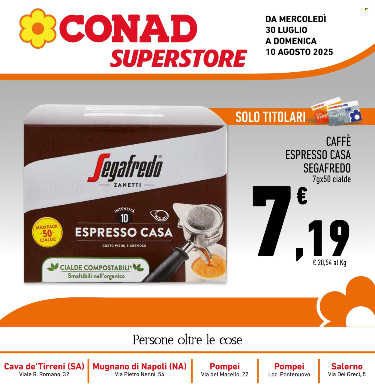 Leták Conad Superstore - 30.7.2025 - 10.8.2025. Strana 1