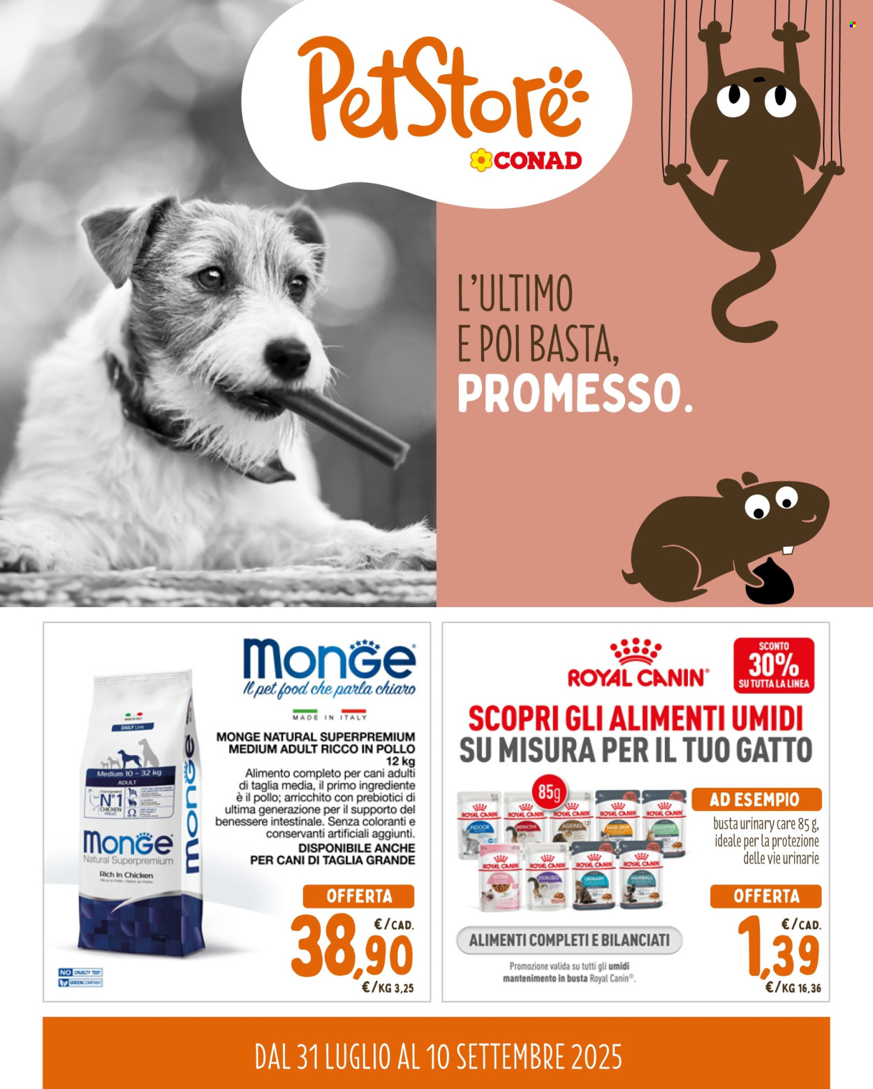 Volantino Conad - 31/7/2025 - 10/9/2025. Pagina 1