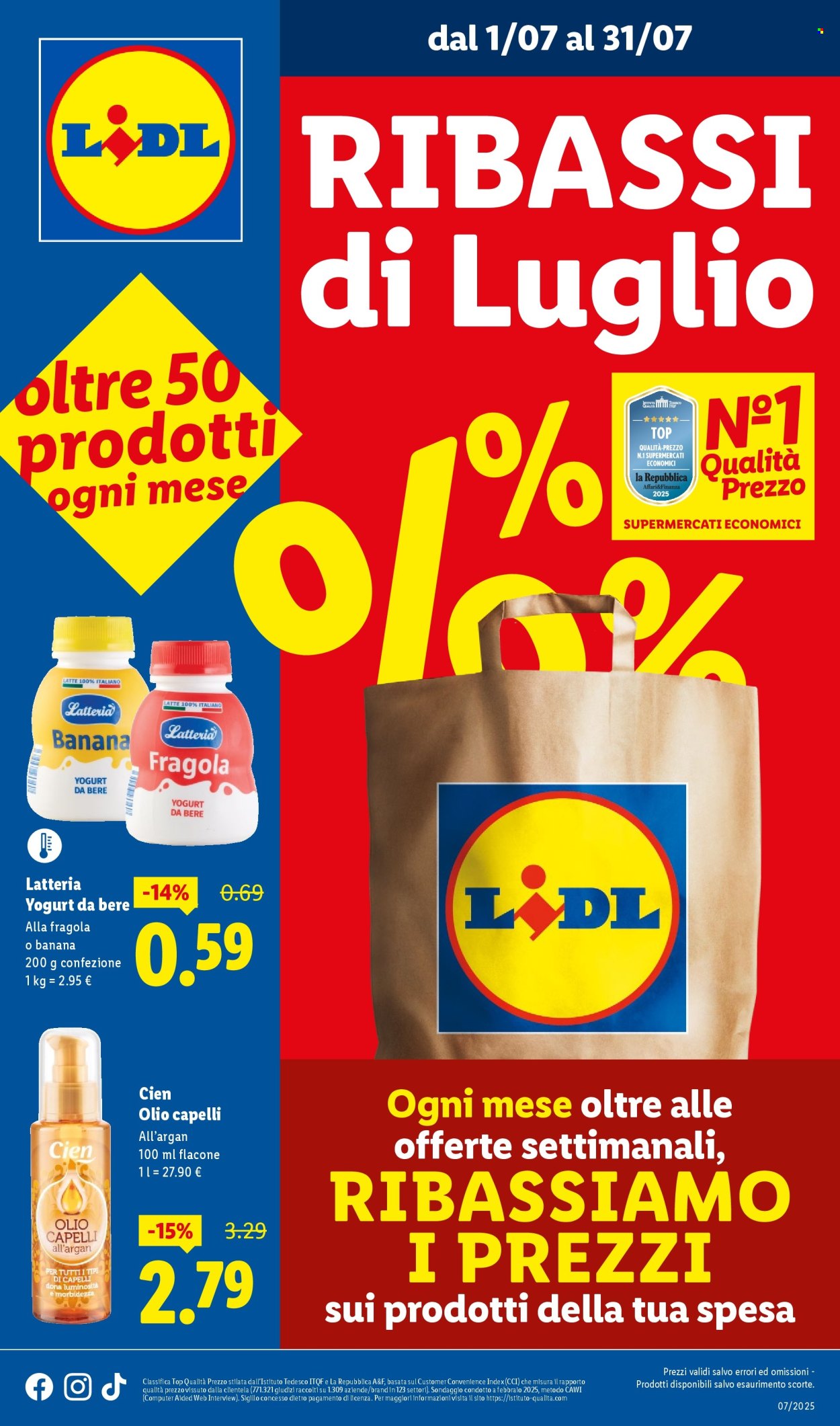 Volantino Lidl - 1/7/2025 - 31/7/2025. Pagina 1
