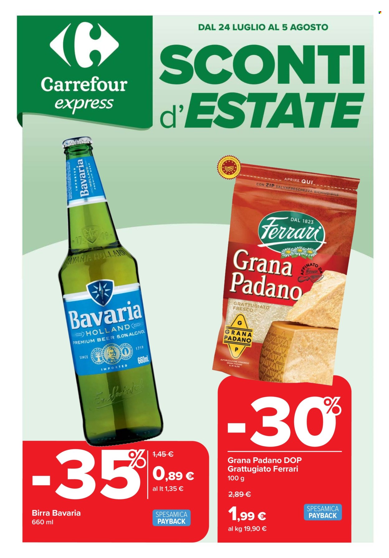 Volantino Carrefour - 24/7/2025 - 5/8/2025. Pagina 1