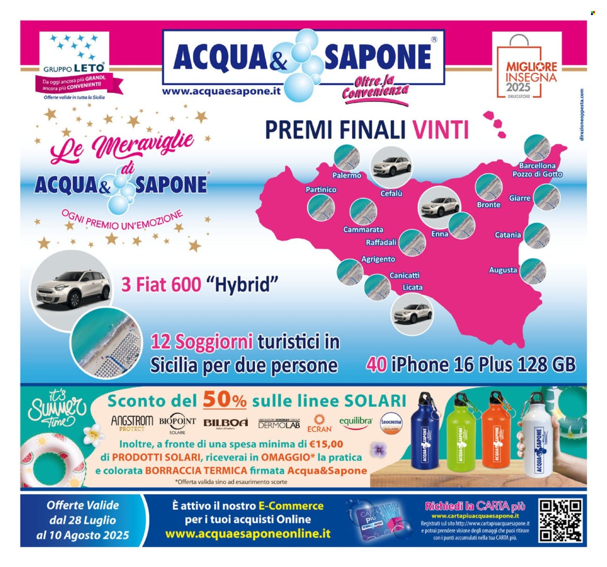 Volantino Acqua & Sapone - 28/7/2025 - 10/8/2025. Pagina 1