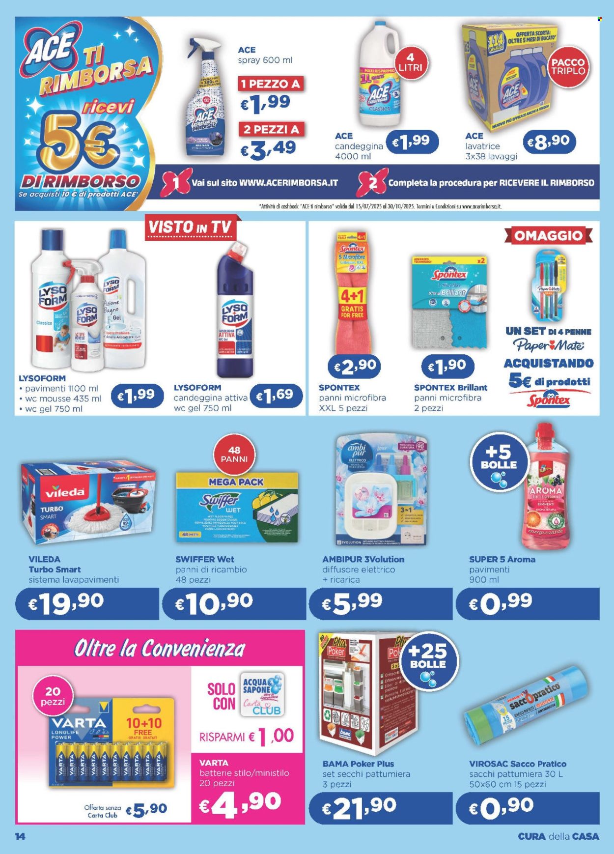 Volantino Acqua & Sapone - 24/7/2025 - 12/8/2025. Pagina 14