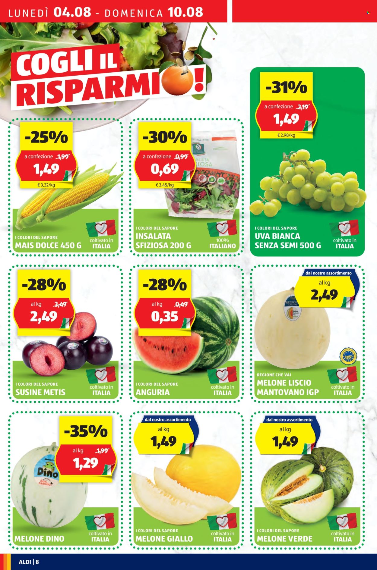 Volantino Aldi - 4/8/2025 - 10/8/2025. Pagina 8