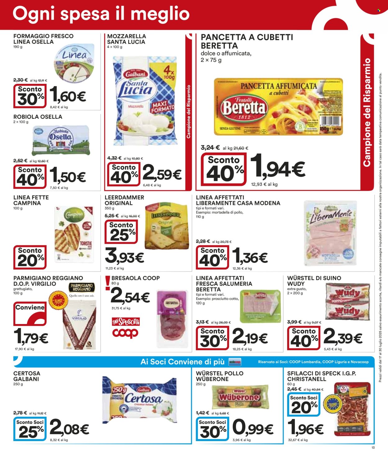 Volantino Coop - 17/7/2025 - 30/7/2025. Pagina 13