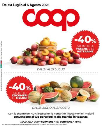 Volantino Coop - 24/7/2025 - 6/8/2025.