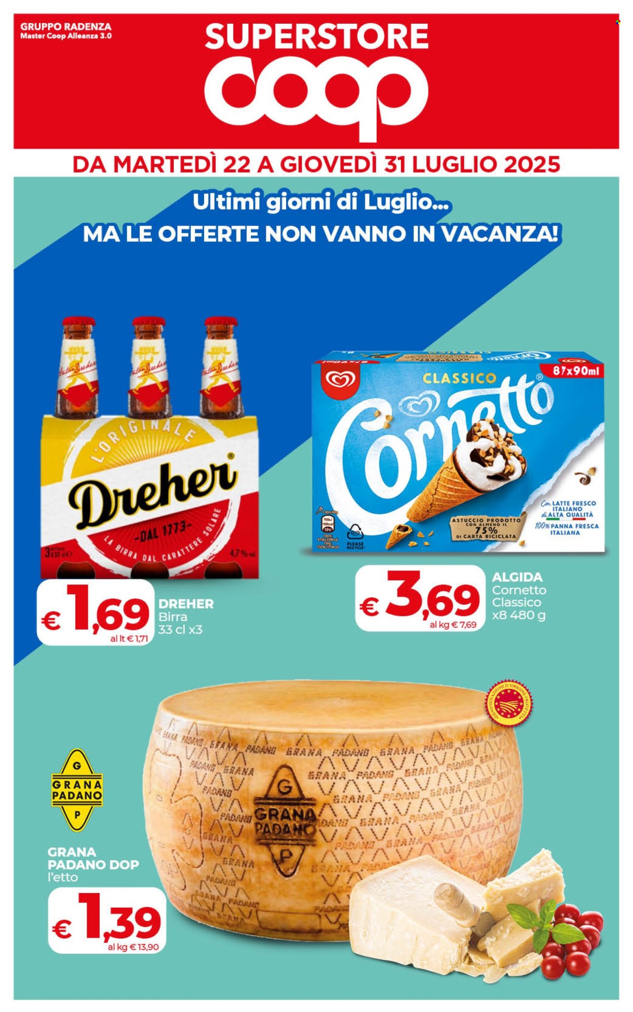 Volantino Coop - 22/7/2025 - 31/7/2025. Pagina 1