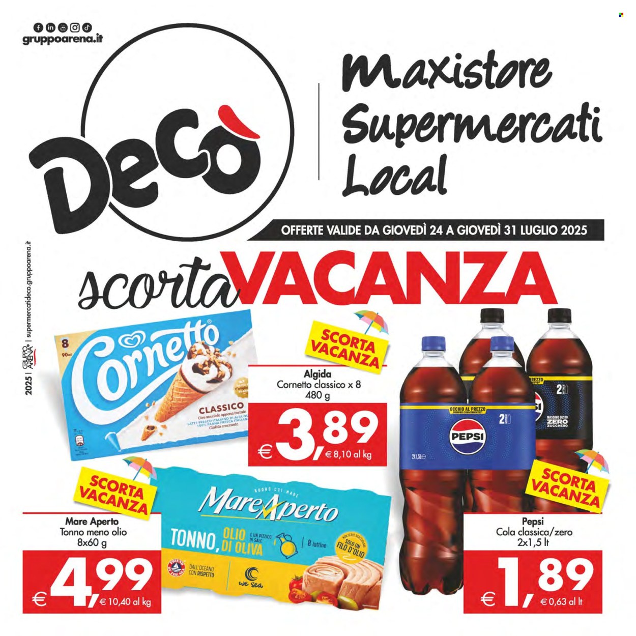 Volantino Deco - 24/7/2025 - 31/7/2025. Pagina 1
