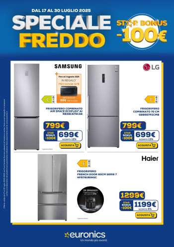 Volantino Euronics - 17/7/2025 - 30/7/2025.