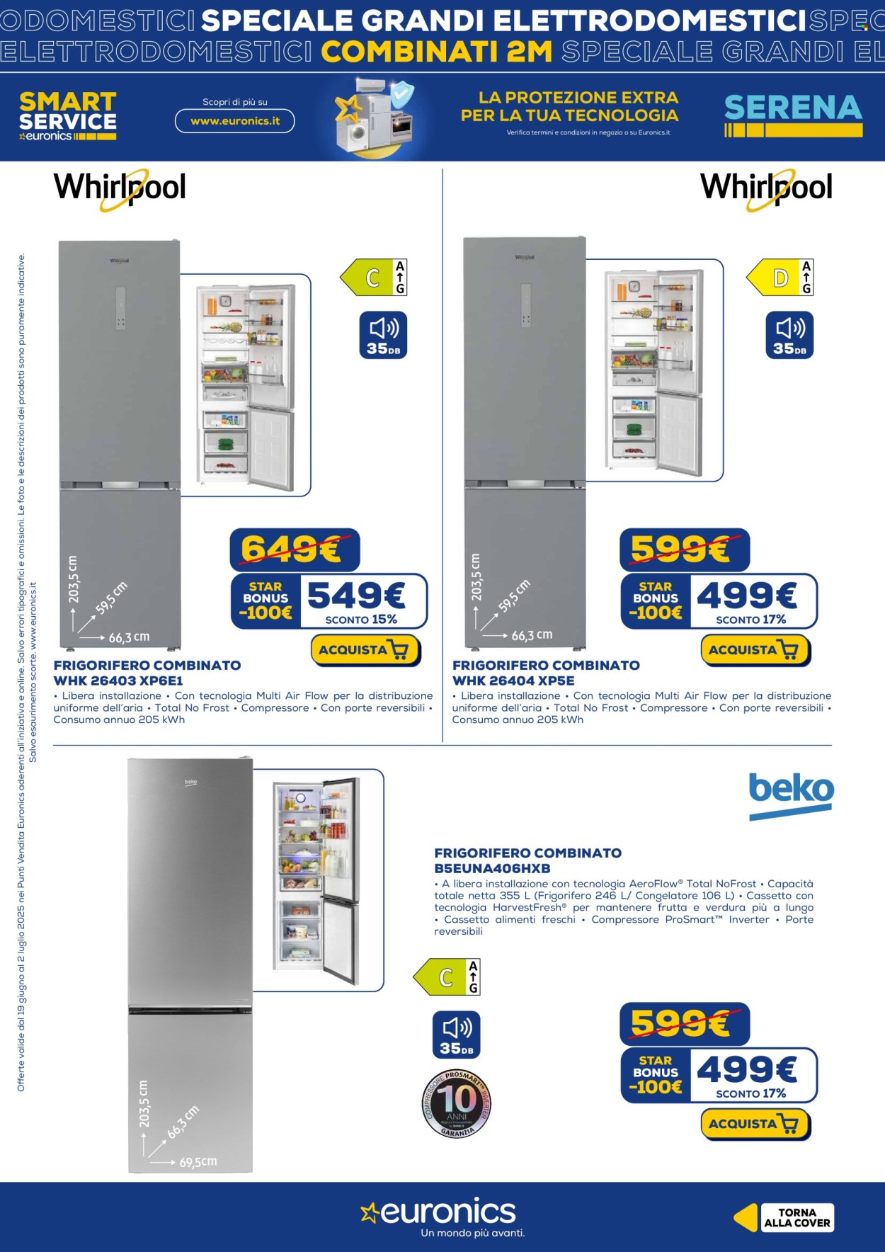 Volantino Euronics - 17/7/2025 - 30/7/2025. Pagina 2