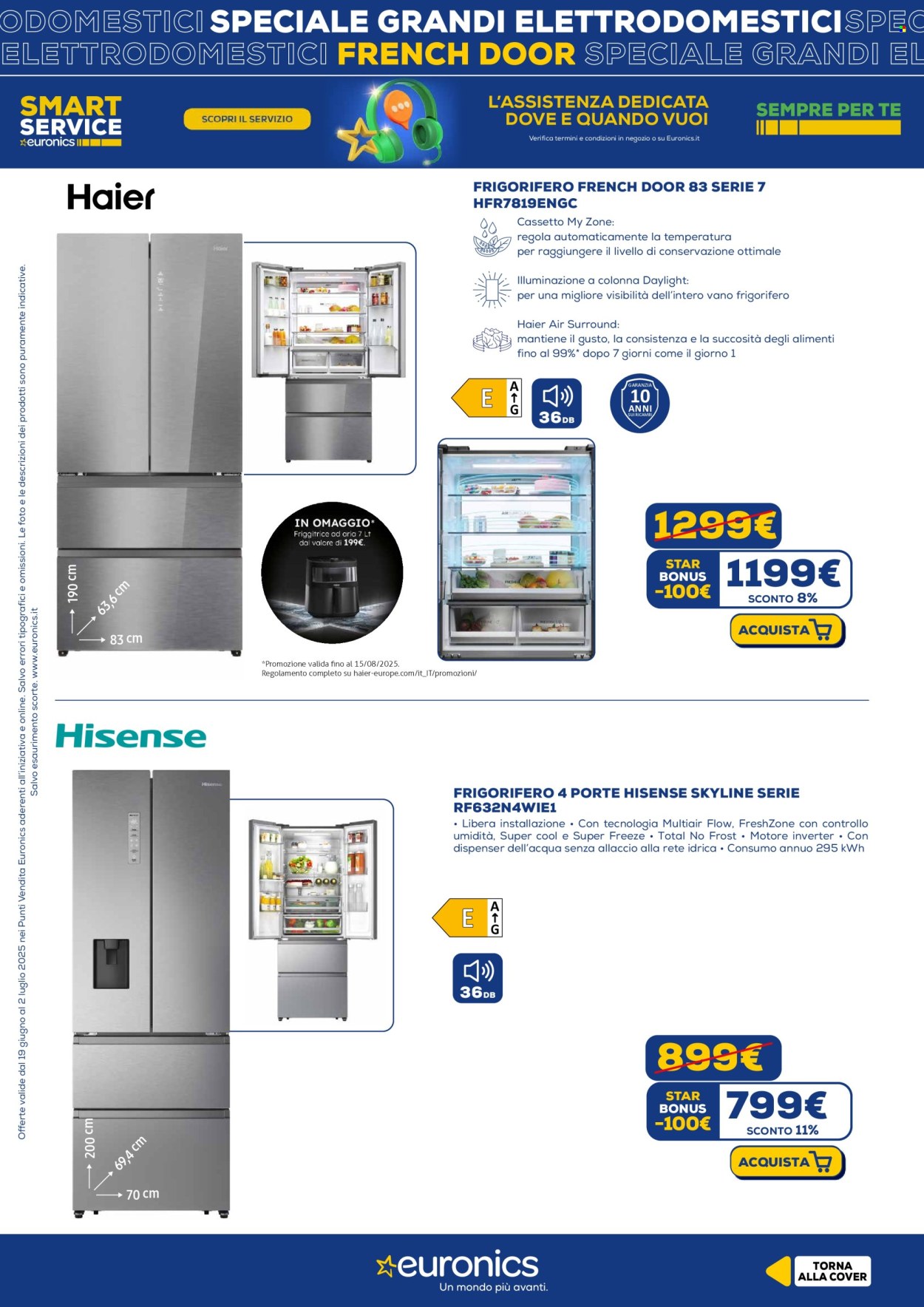 Volantino Euronics - 17/7/2025 - 30/7/2025. Pagina 7