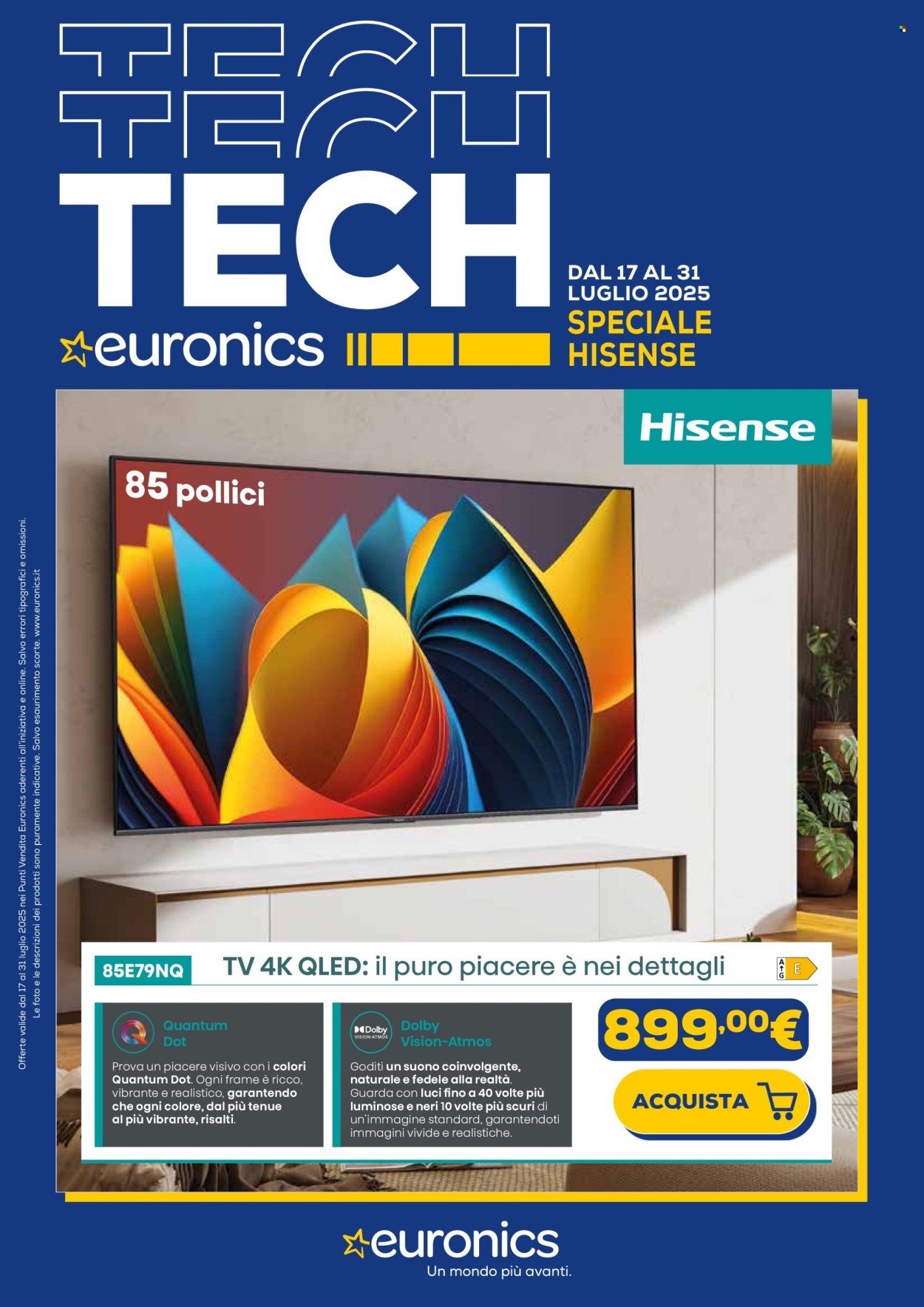 Volantino Euronics - 17/7/2025 - 30/7/2025. Pagina 1
