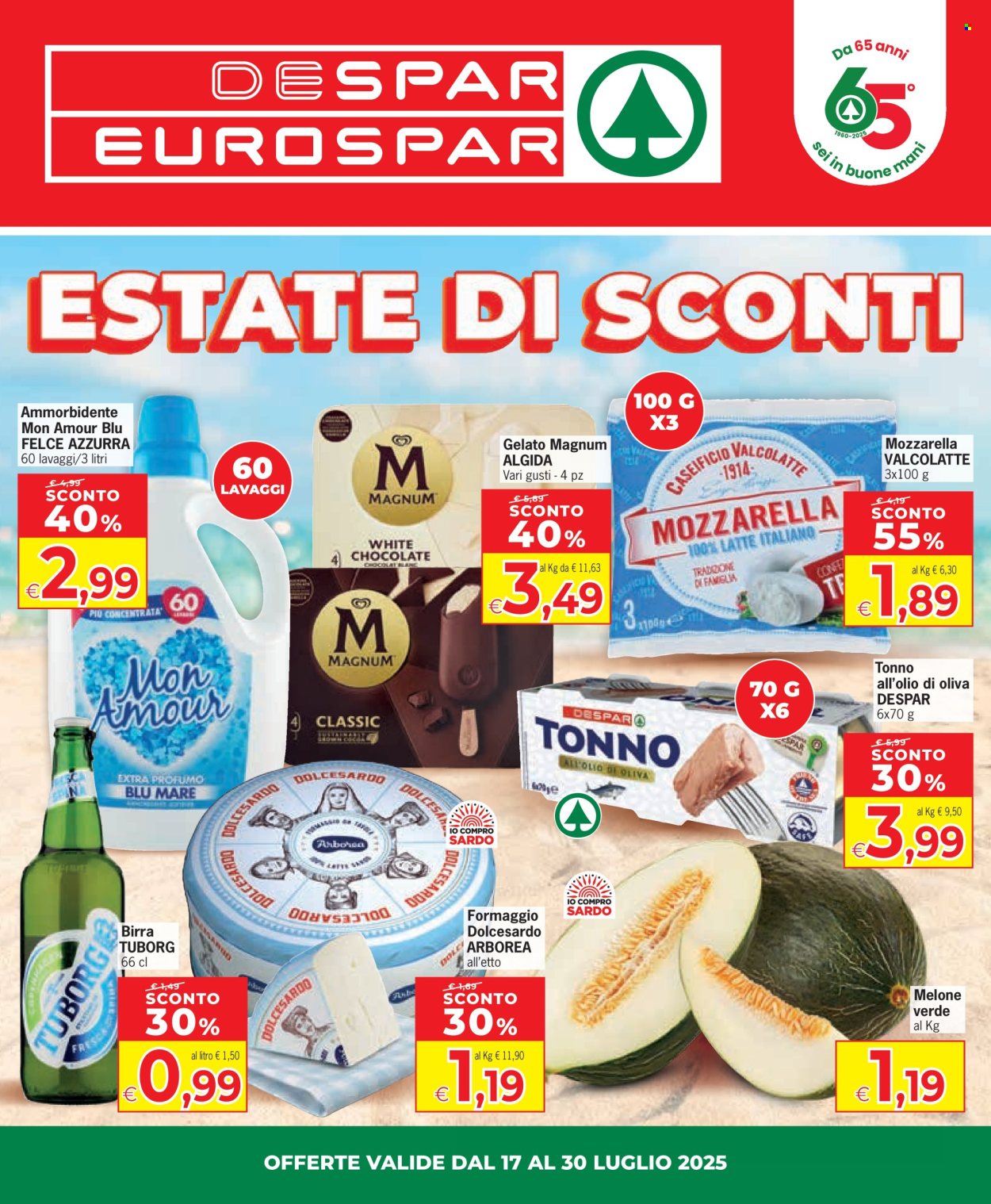 Volantino Eurospar - 17/7/2025 - 30/7/2025. Pagina 1