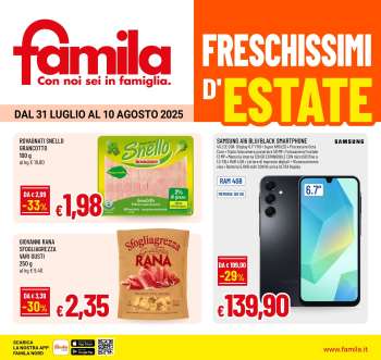 Volantino Famila - 31/7/2025 - 10/8/2025.