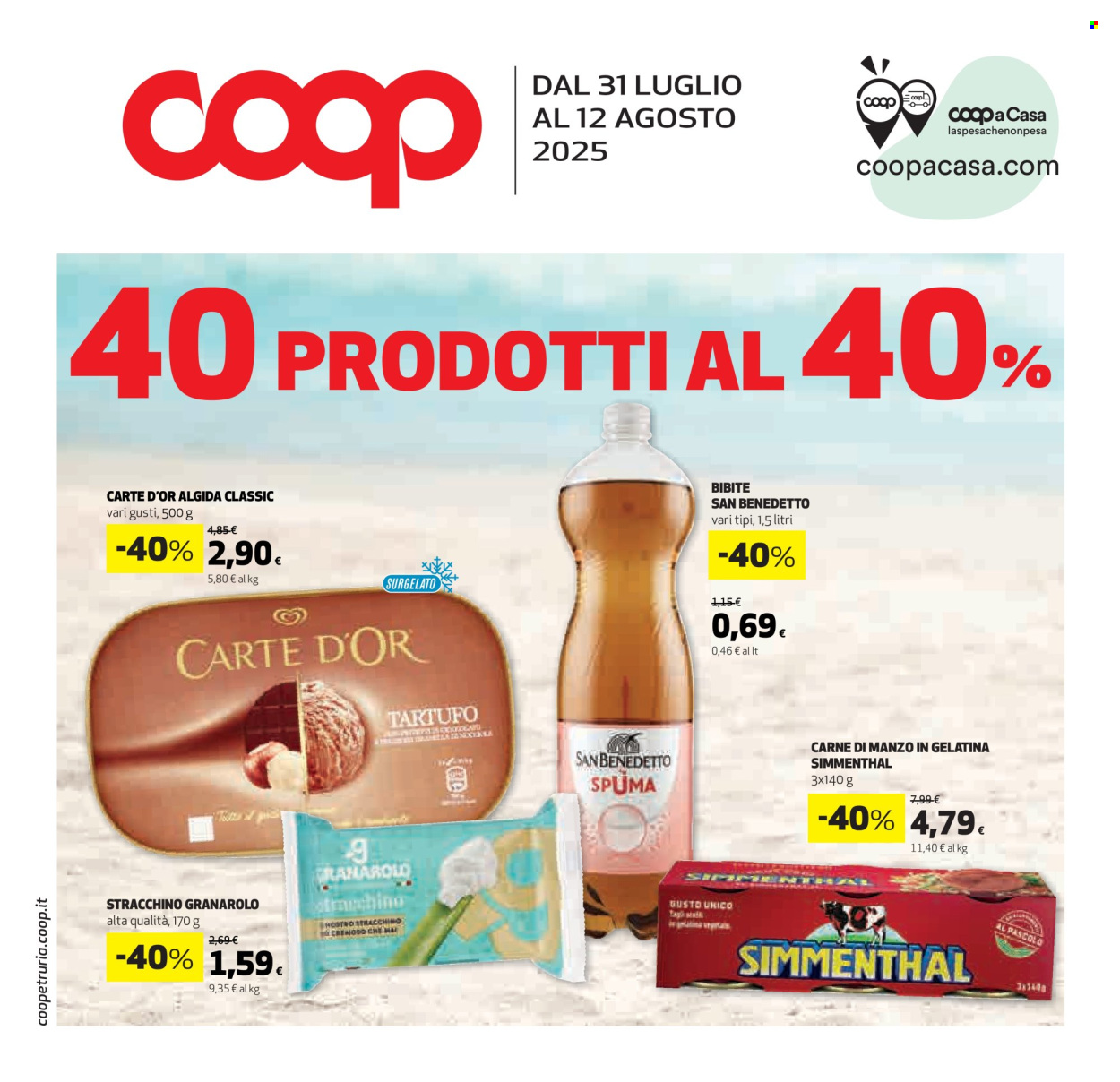 Volantino Coop - 31/7/2025 - 12/8/2025. Pagina 1