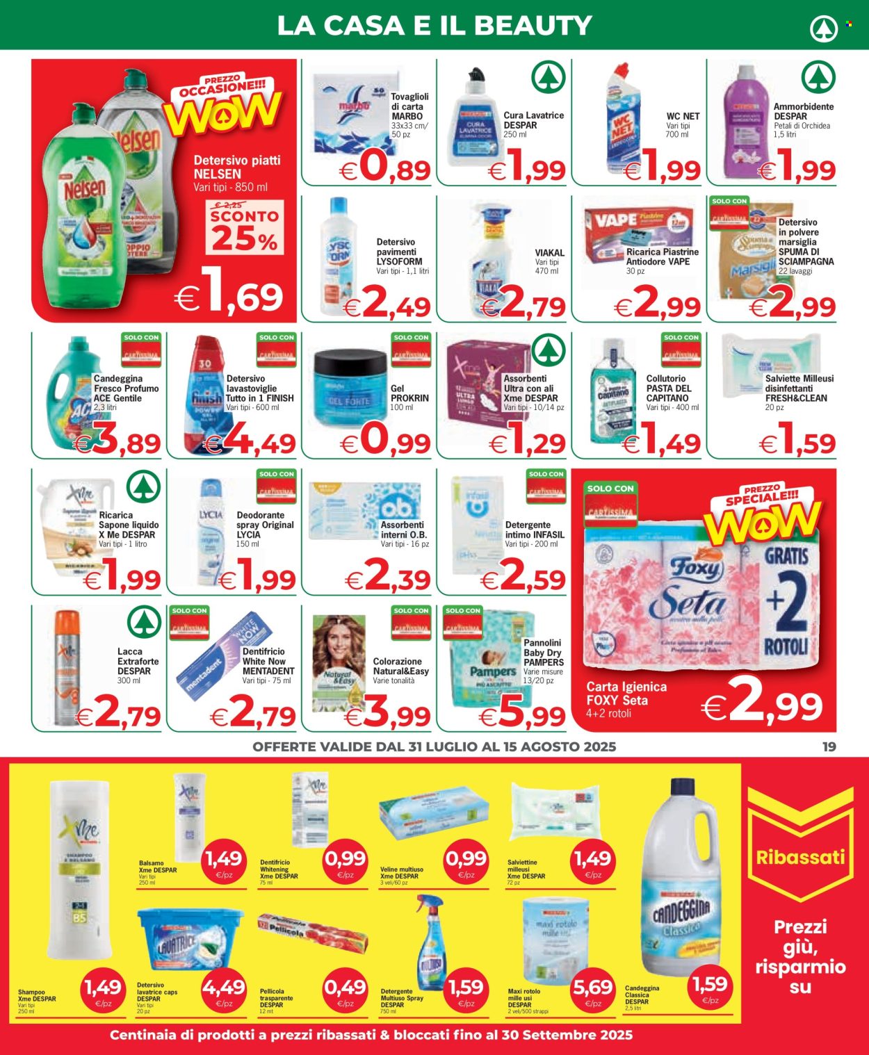 Volantino Despar - 31/7/2025 - 15/8/2025. Pagina 19