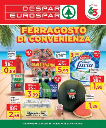 Volantino Eurospar - 31/7/2025 - 15/8/2025.
