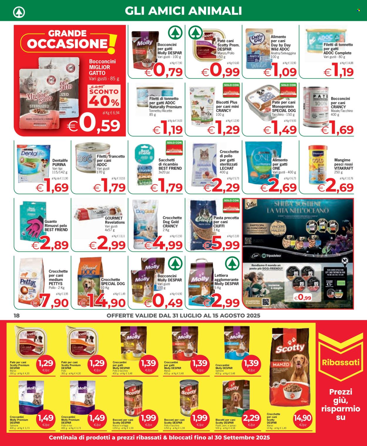 Volantino Eurospar - 31/7/2025 - 15/8/2025. Pagina 18