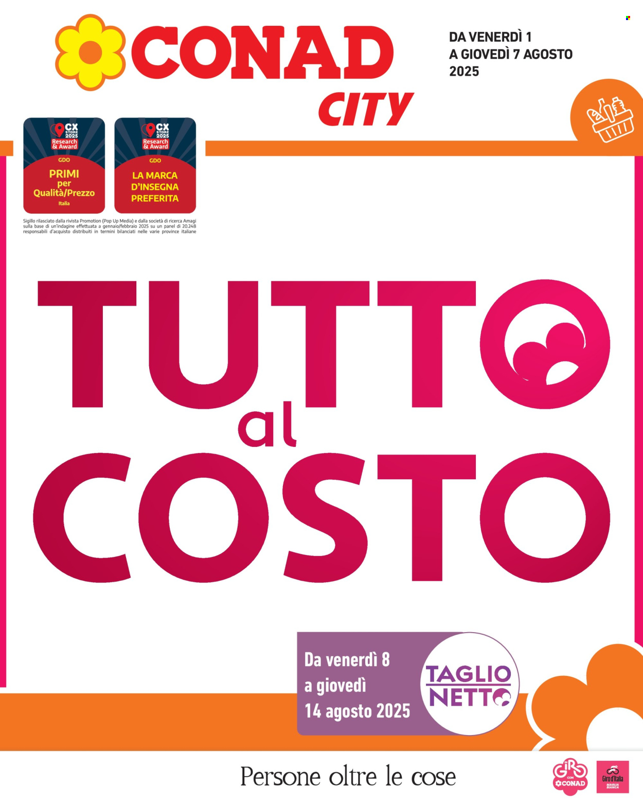 Volantino Conad - 1/8/2025 - 7/8/2025. Pagina 1