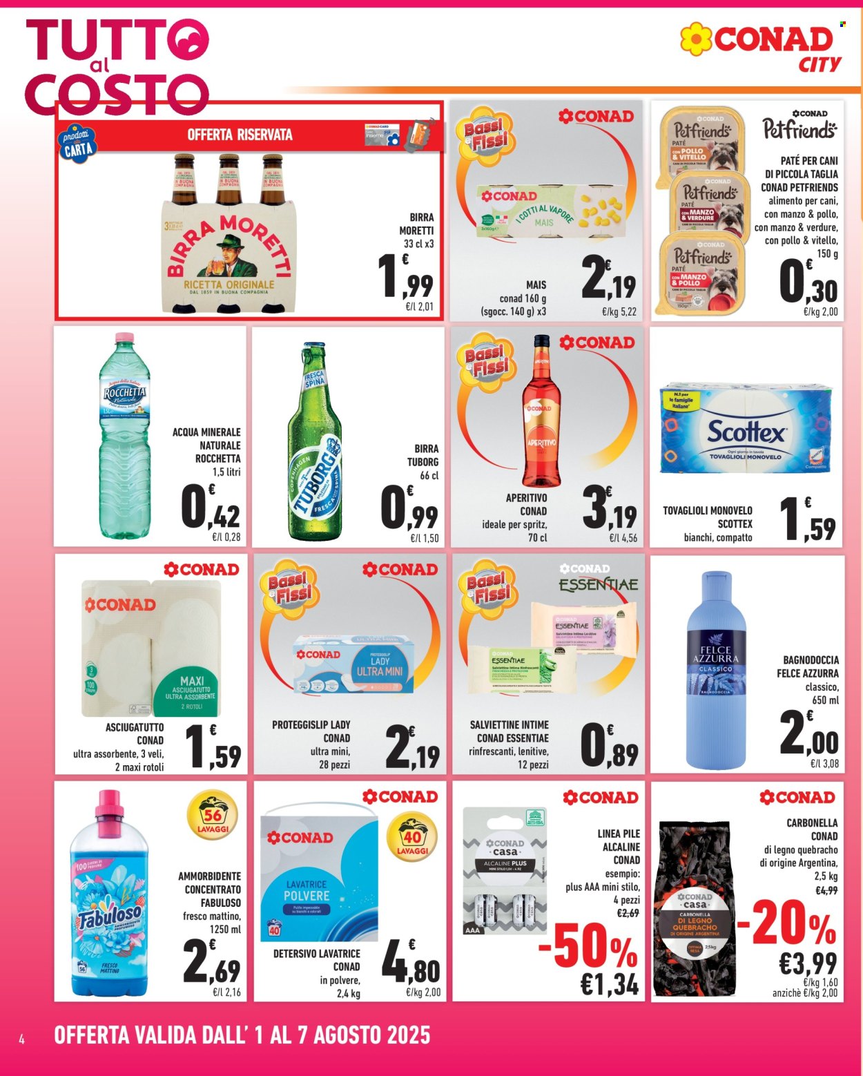 Leták Conad - 1.8.2025 - 7.8.2025. Strana 4