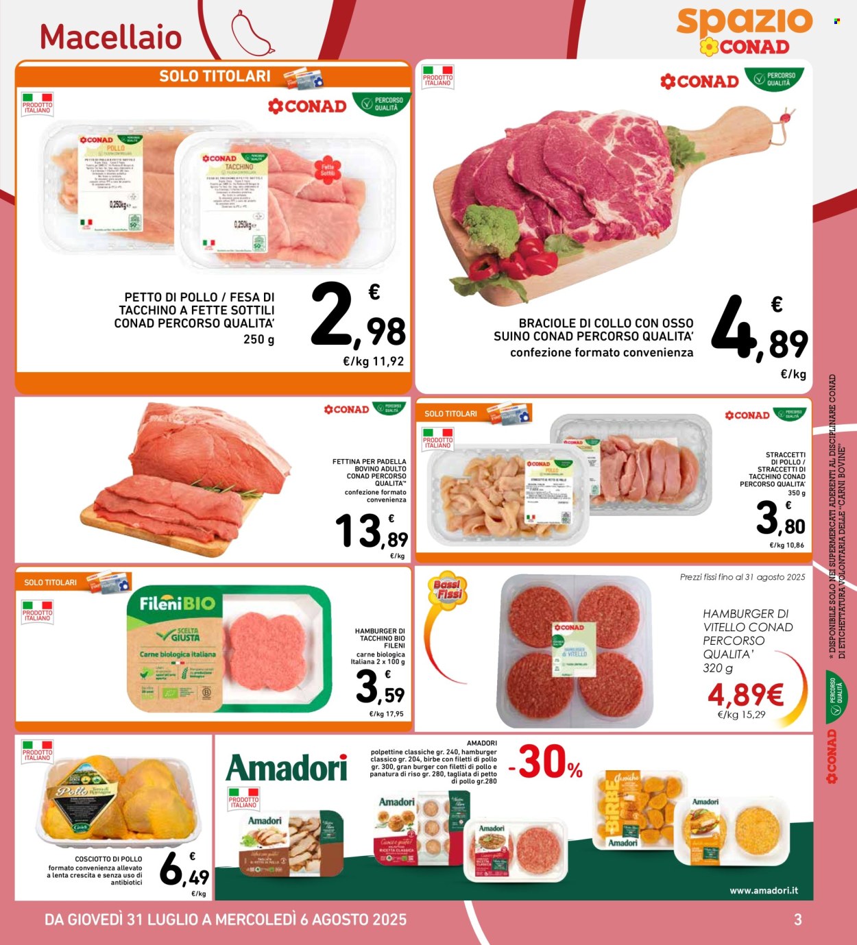 Volantino Spazio Conad - 31/7/2025 - 6/8/2025. Pagina 3