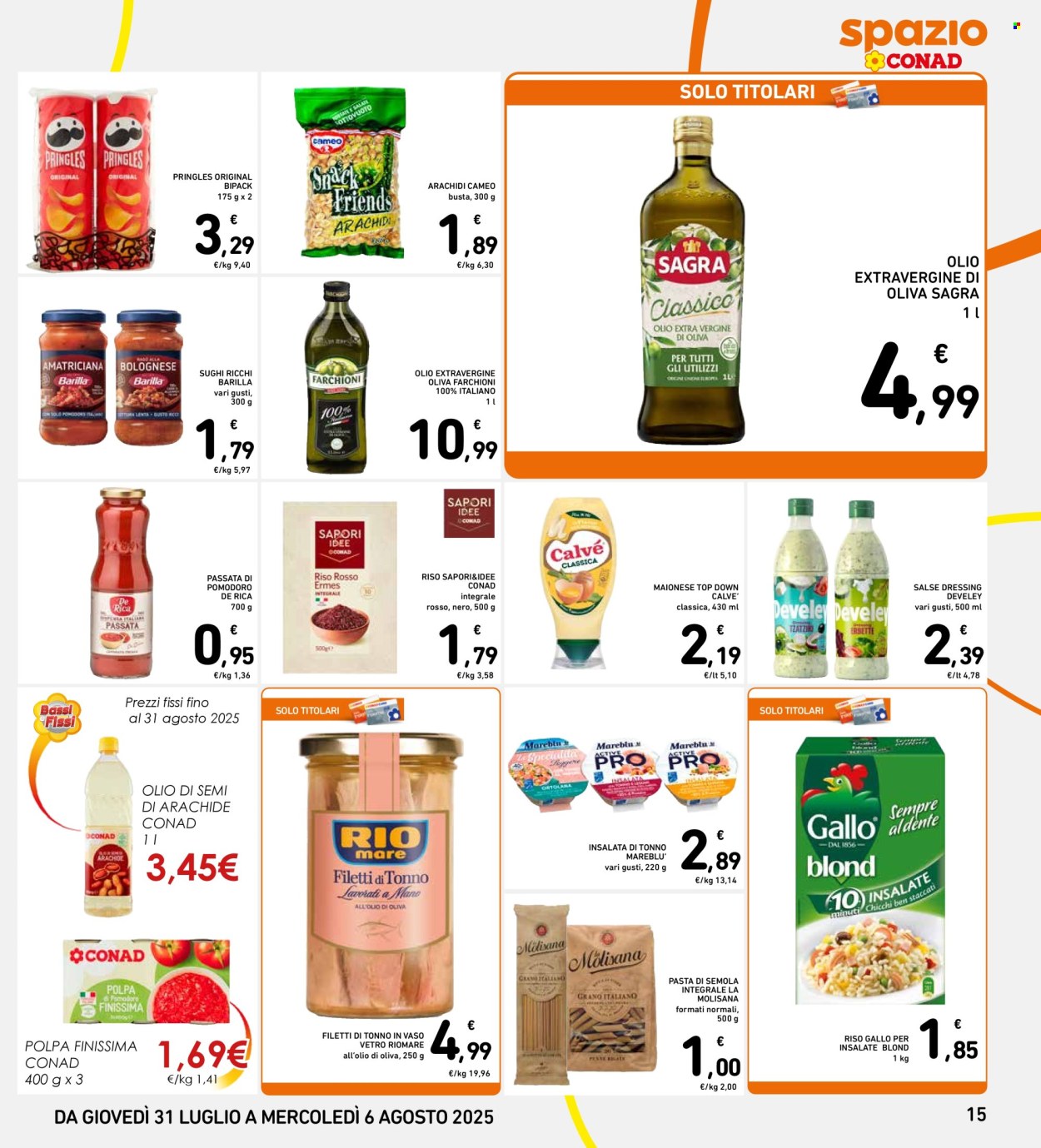 Volantino Spazio Conad - 31/7/2025 - 6/8/2025. Pagina 15