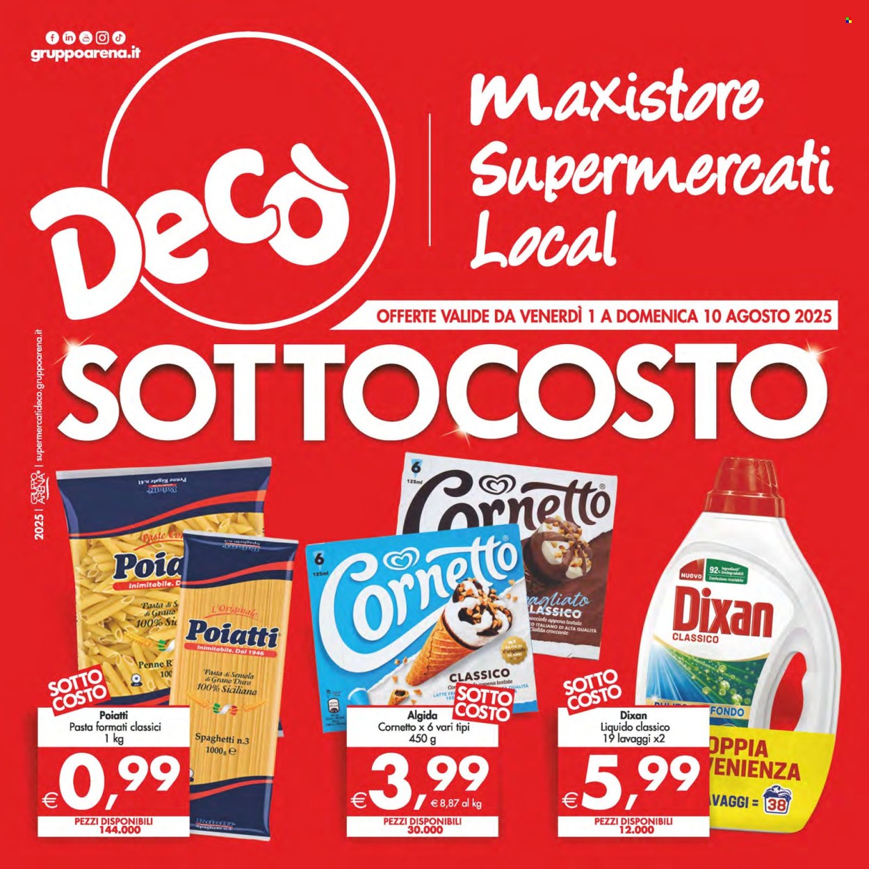 Volantino Deco - 1/8/2025 - 11/8/2025. Pagina 1