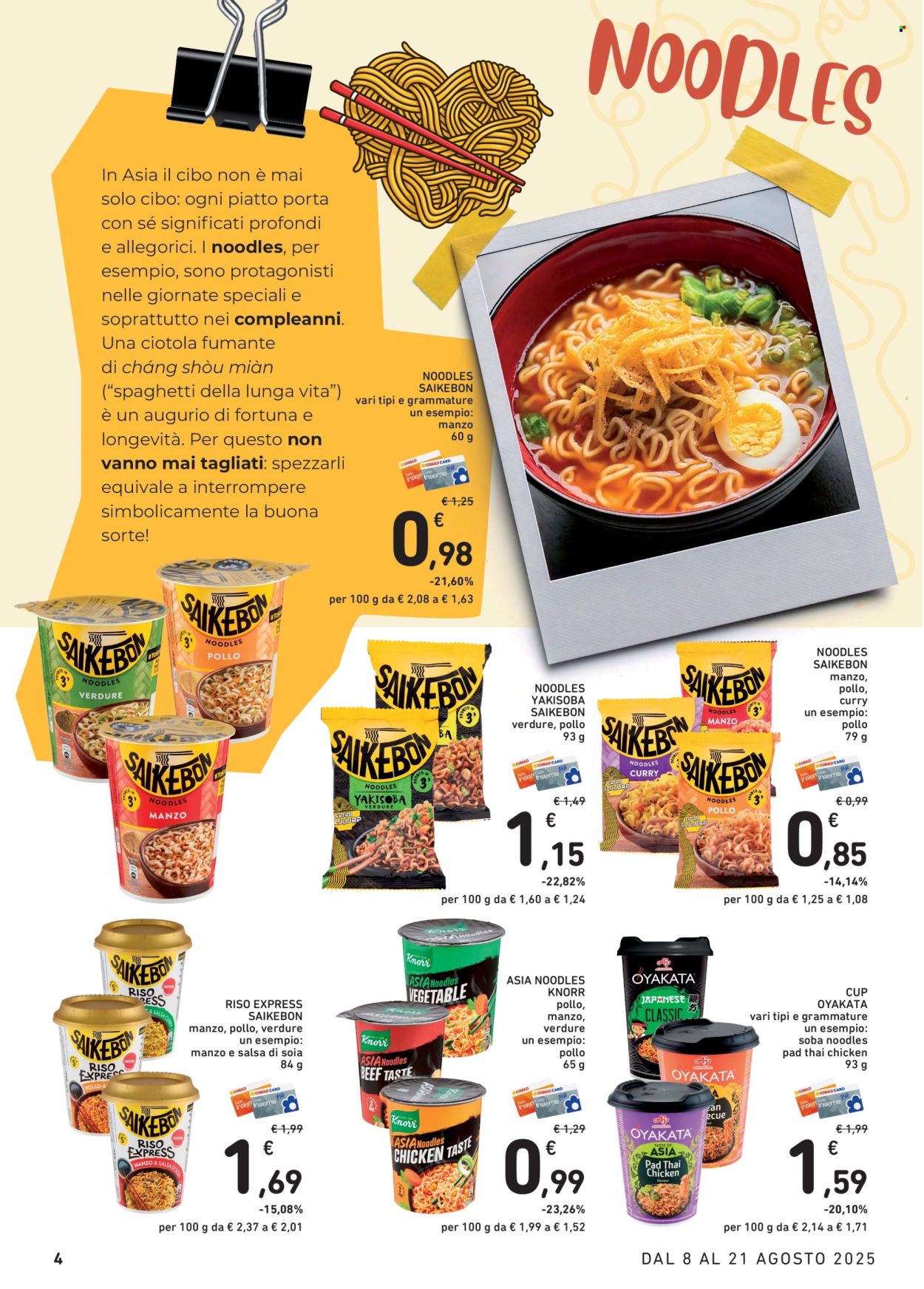 Leták Conad - 8.8.2025 - 21.8.2025. Strana 4