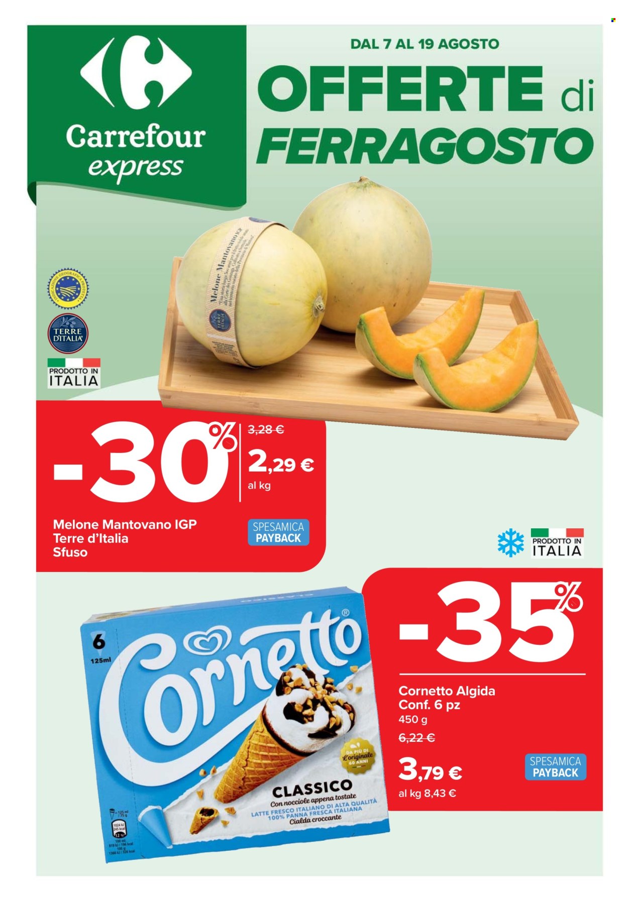 Volantino Carrefour - 7/8/2025 - 19/8/2025. Pagina 1