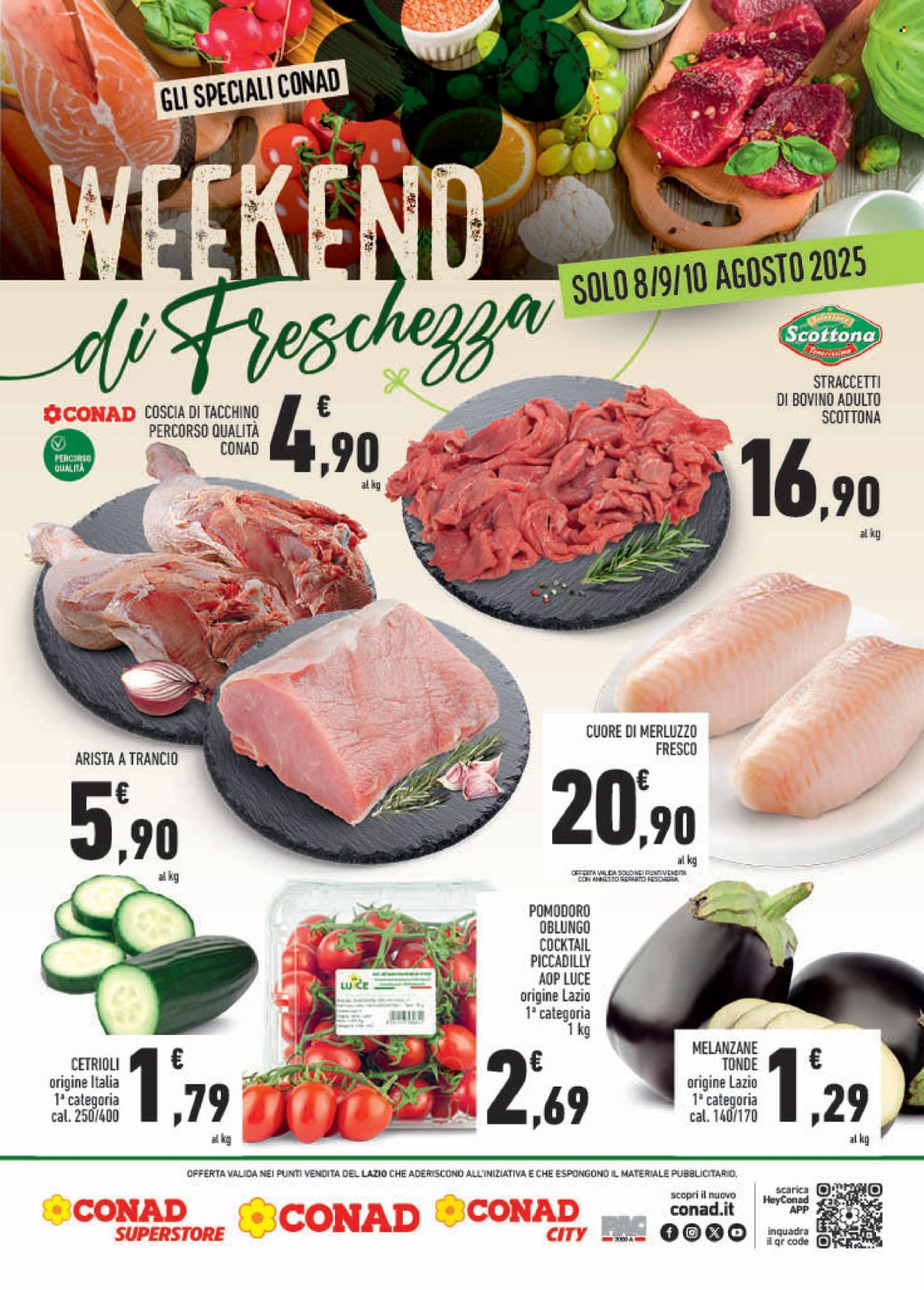 Leták Conad - 8.8.2025 - 10.8.2025. Strana 2