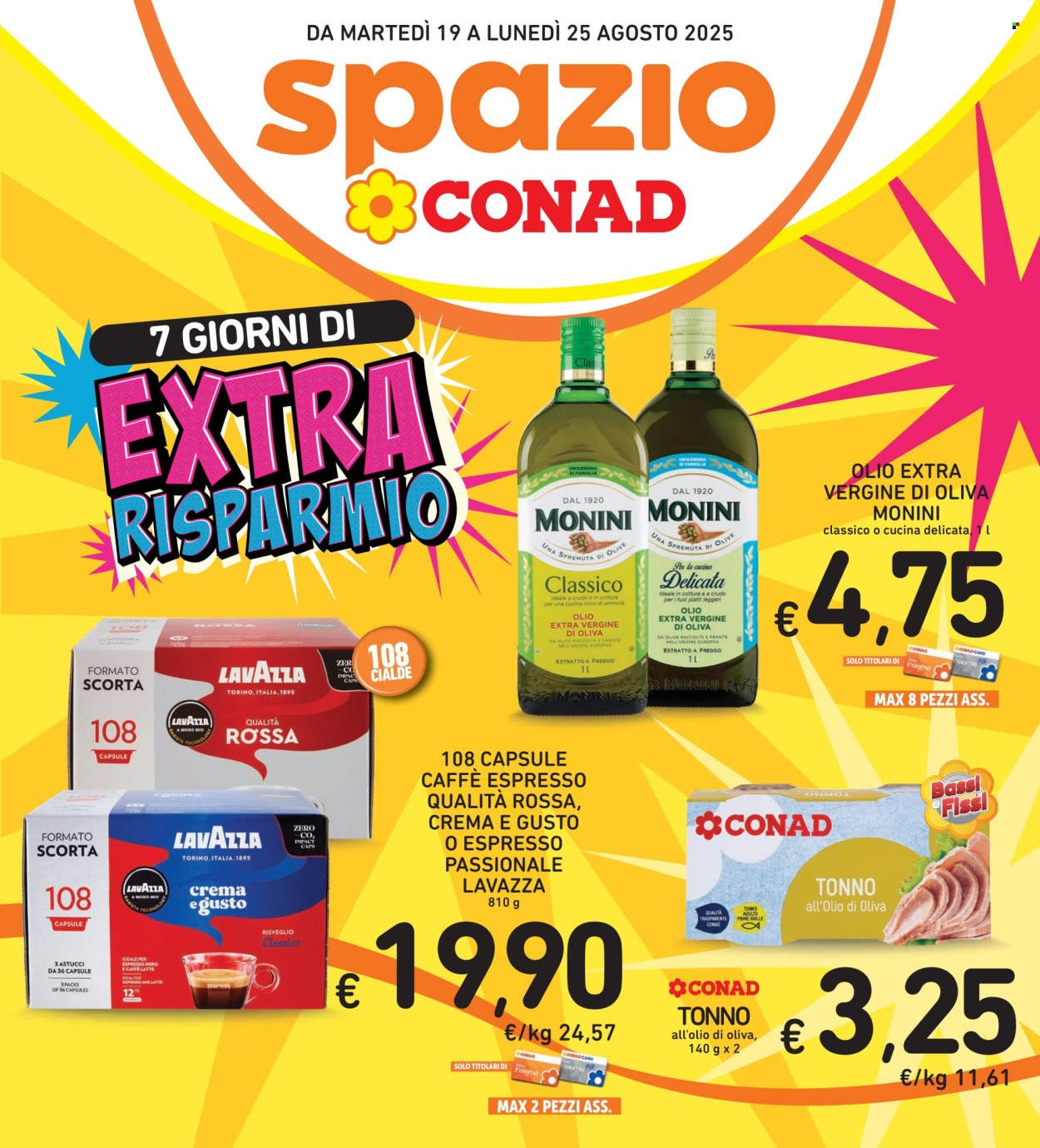 Volantino Spazio Conad - 19/8/2025 - 25/8/2025. Pagina 1