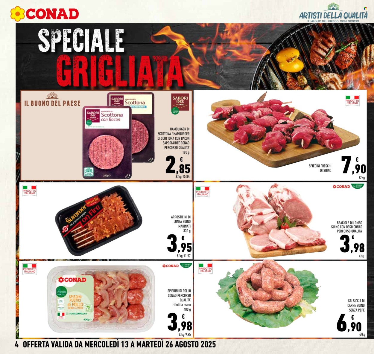 Leták Conad - 13.8.2025 - 26.8.2025. Strana 4