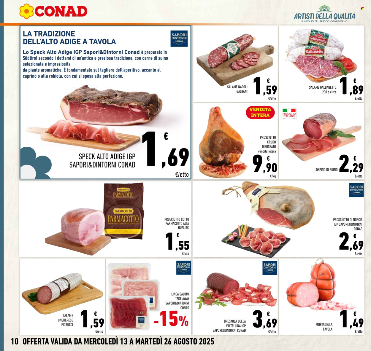 Leták Conad - 13.8.2025 - 26.8.2025. Strana 10