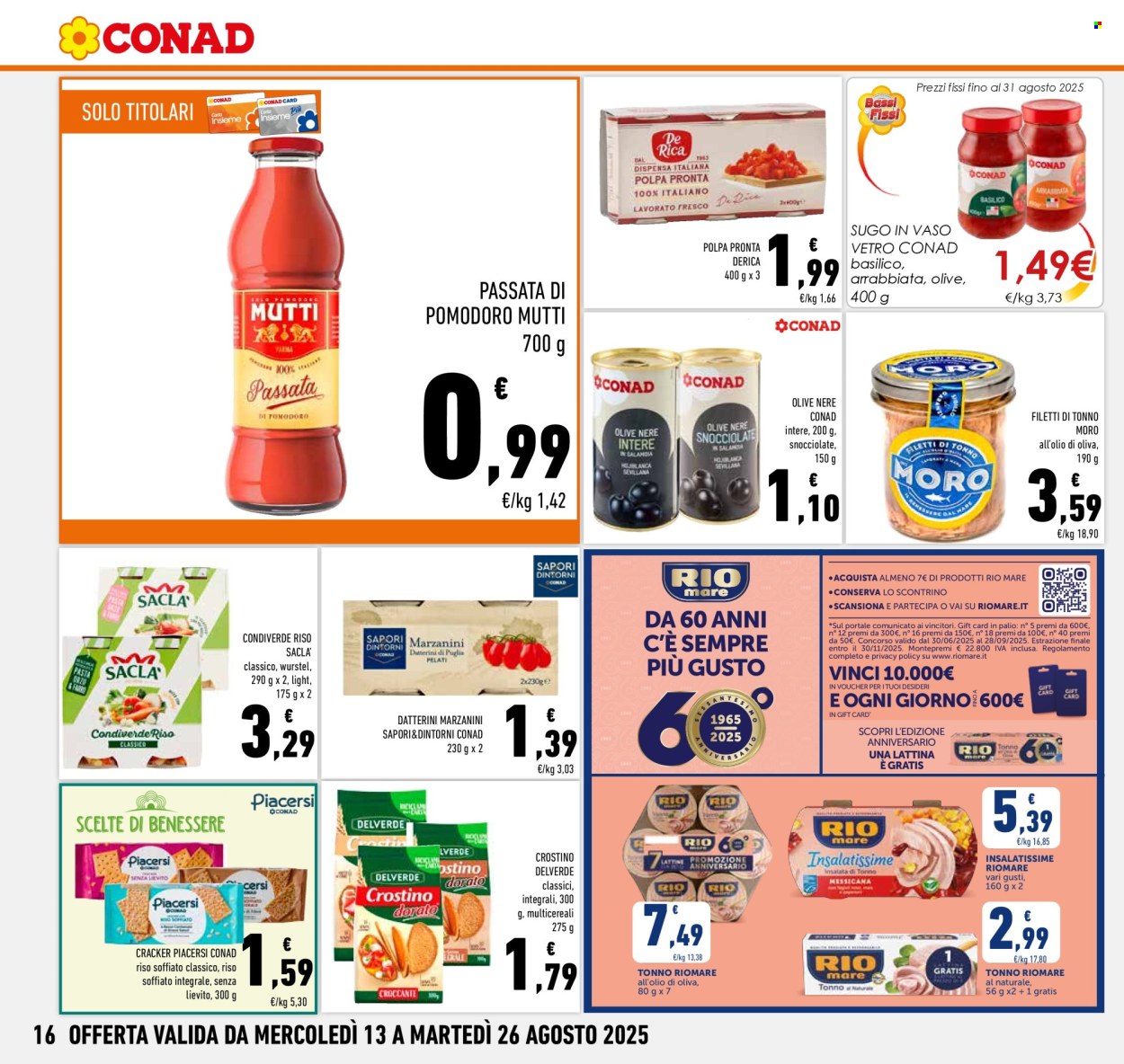 Leták Conad - 13.8.2025 - 26.8.2025. Strana 16