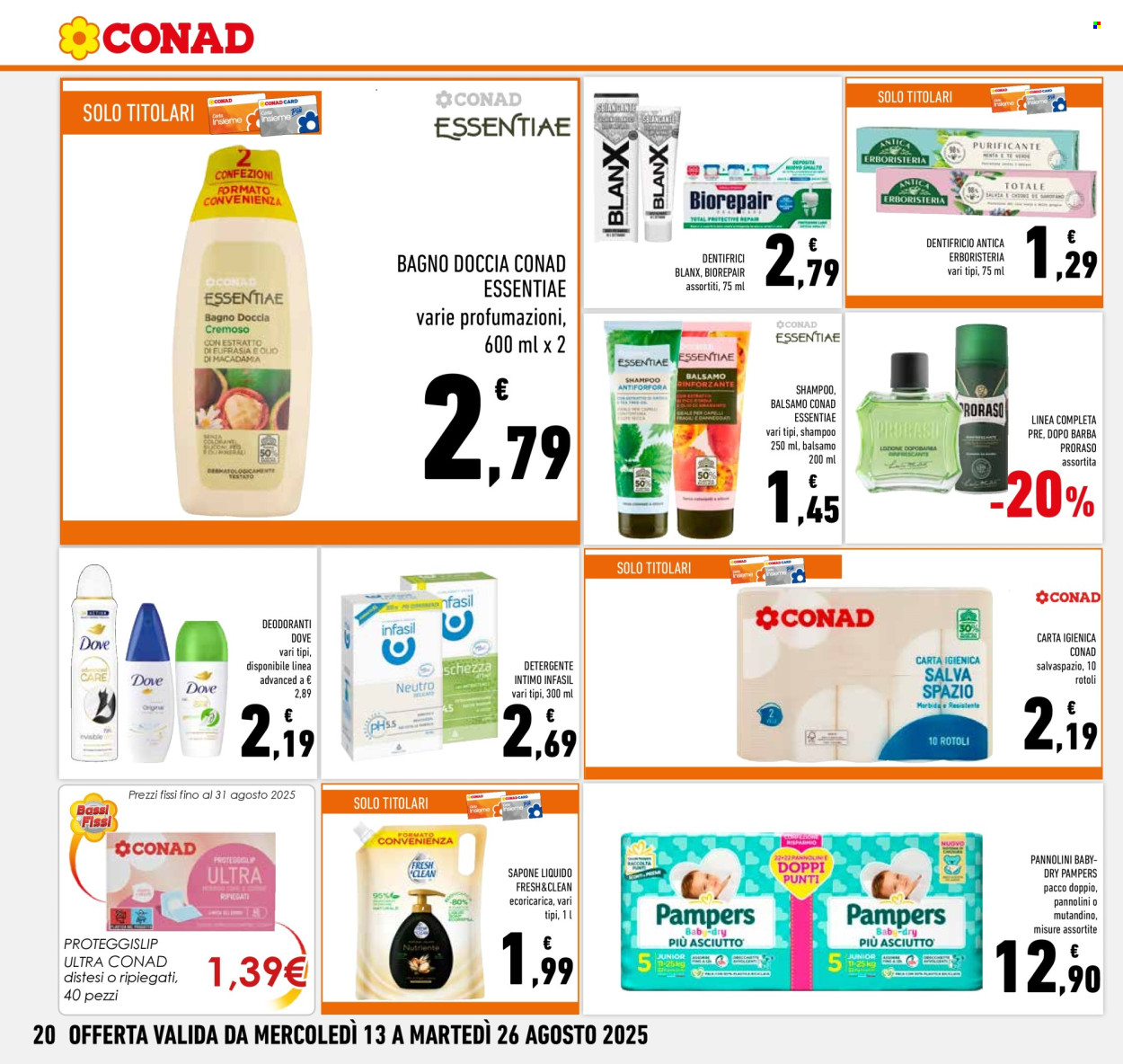 Leták Conad - 13.8.2025 - 26.8.2025. Strana 20