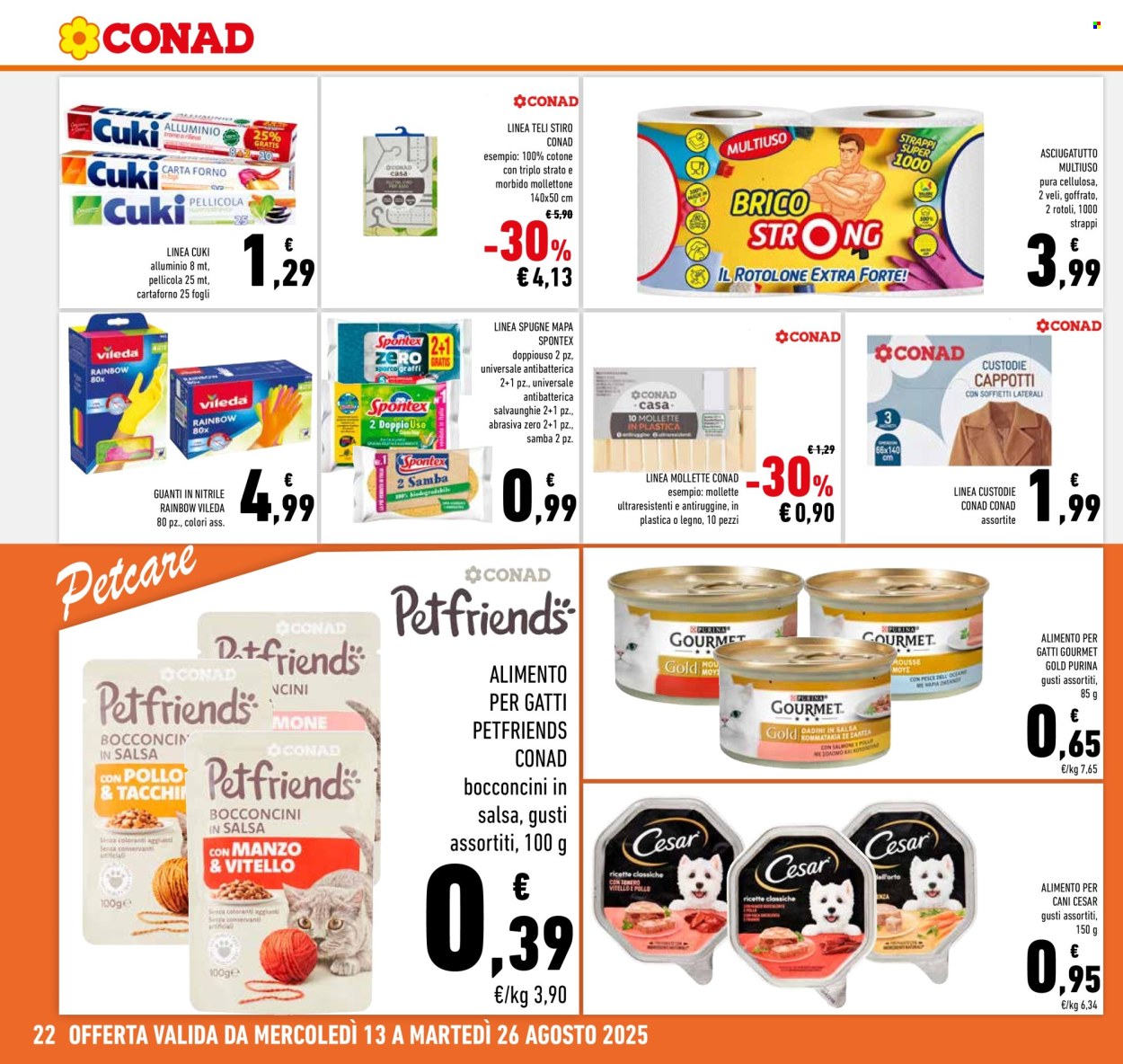 Leták Conad - 13.8.2025 - 26.8.2025. Strana 22