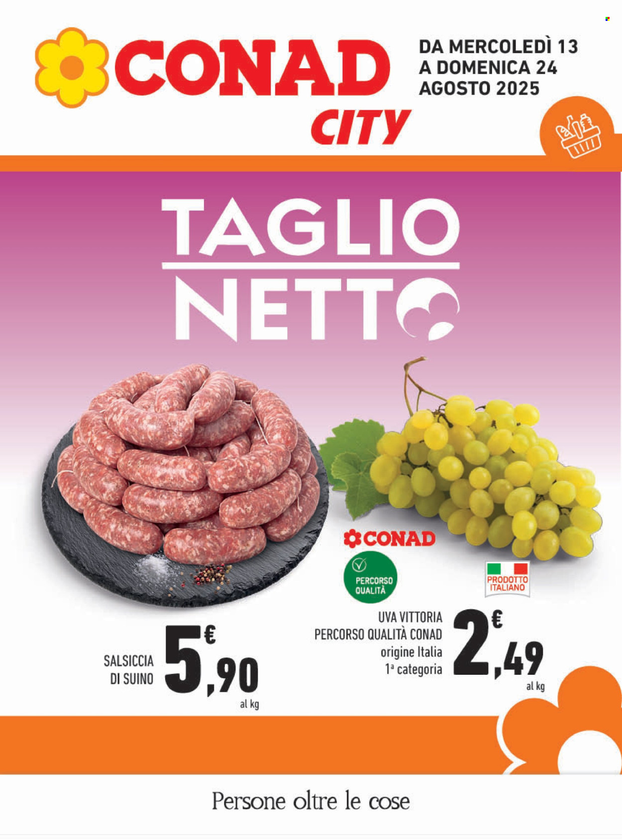 Leták Conad - 13.8.2025 - 24.8.2025. Strana 1