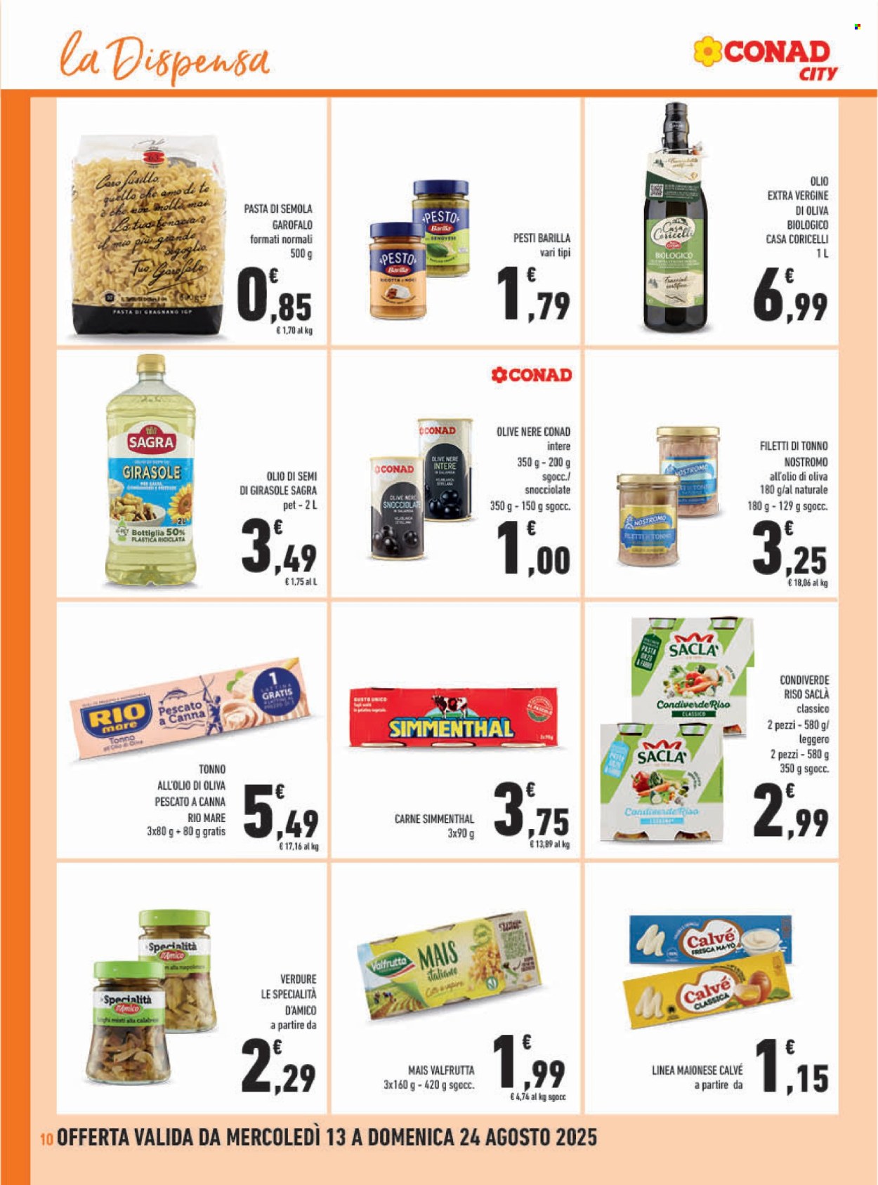 Leták Conad - 13.8.2025 - 24.8.2025. Strana 10