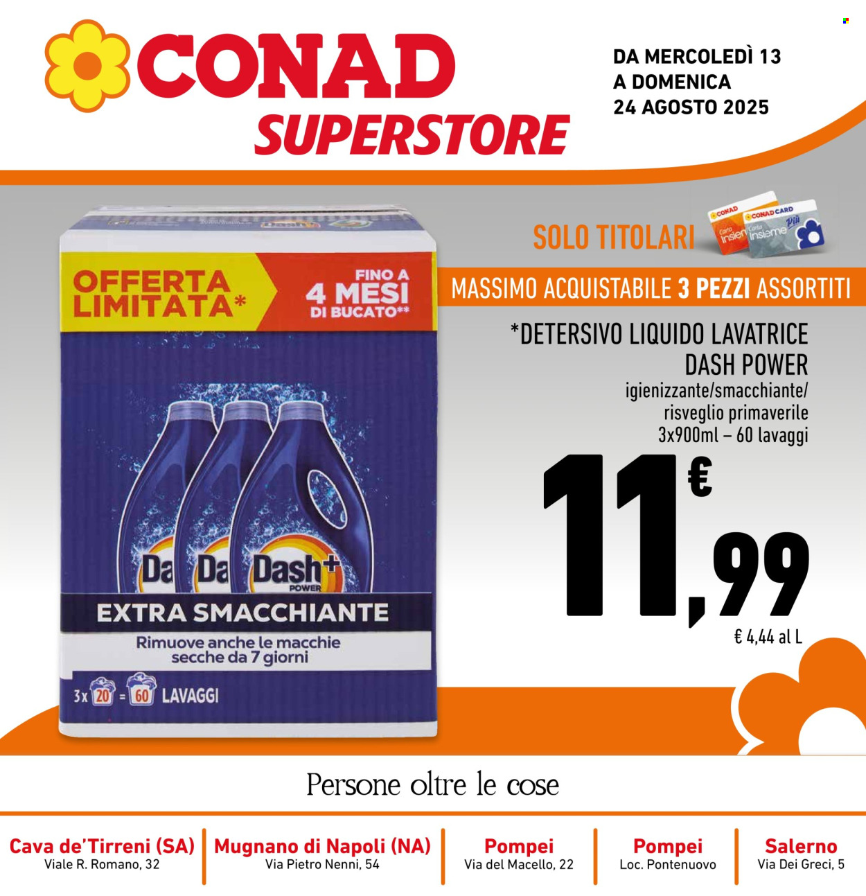 Leták Conad Superstore - 13.8.2025 - 24.8.2025. Strana 1