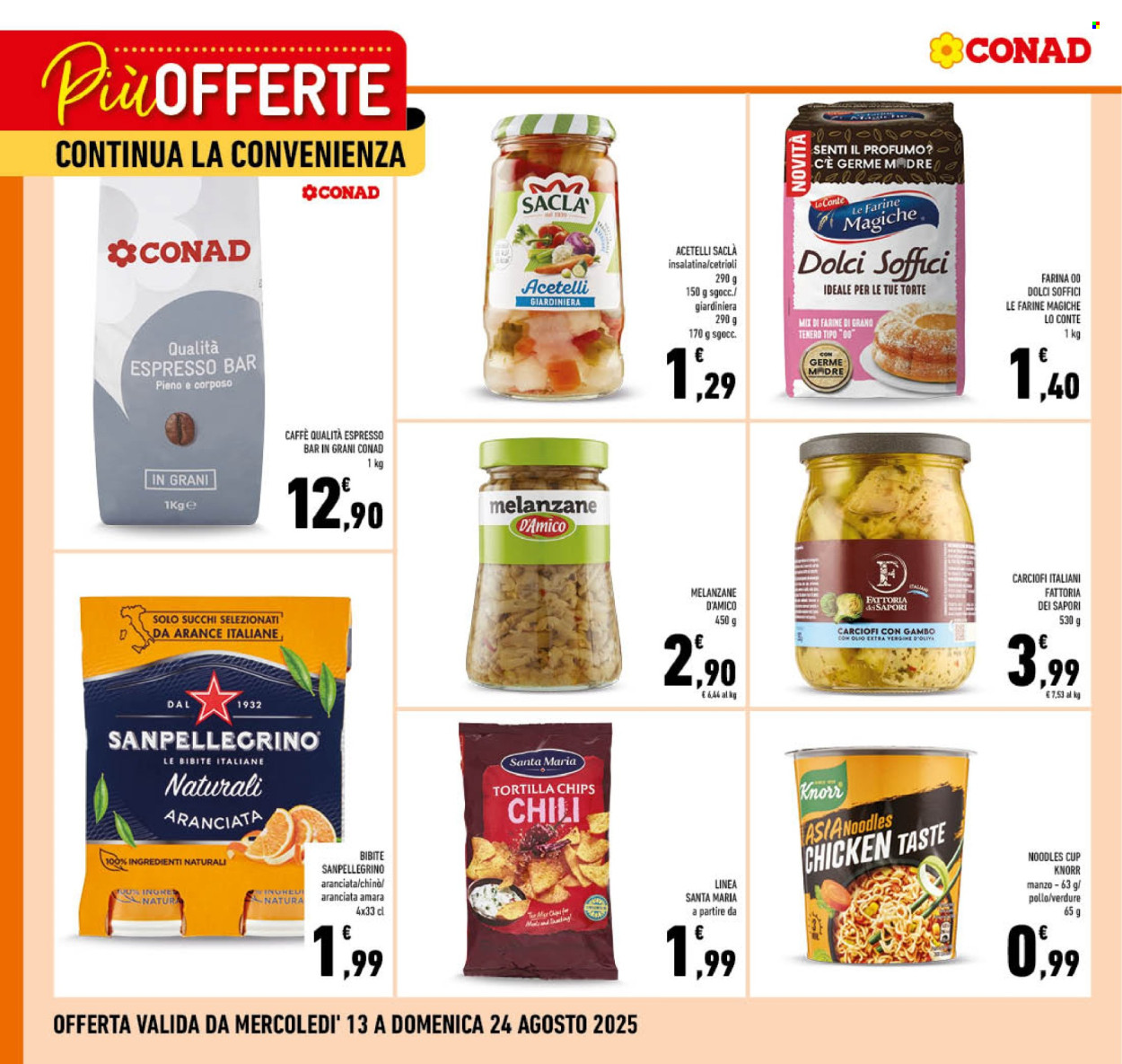 Leták Conad - 13.8.2025 - 24.8.2025. Strana 1